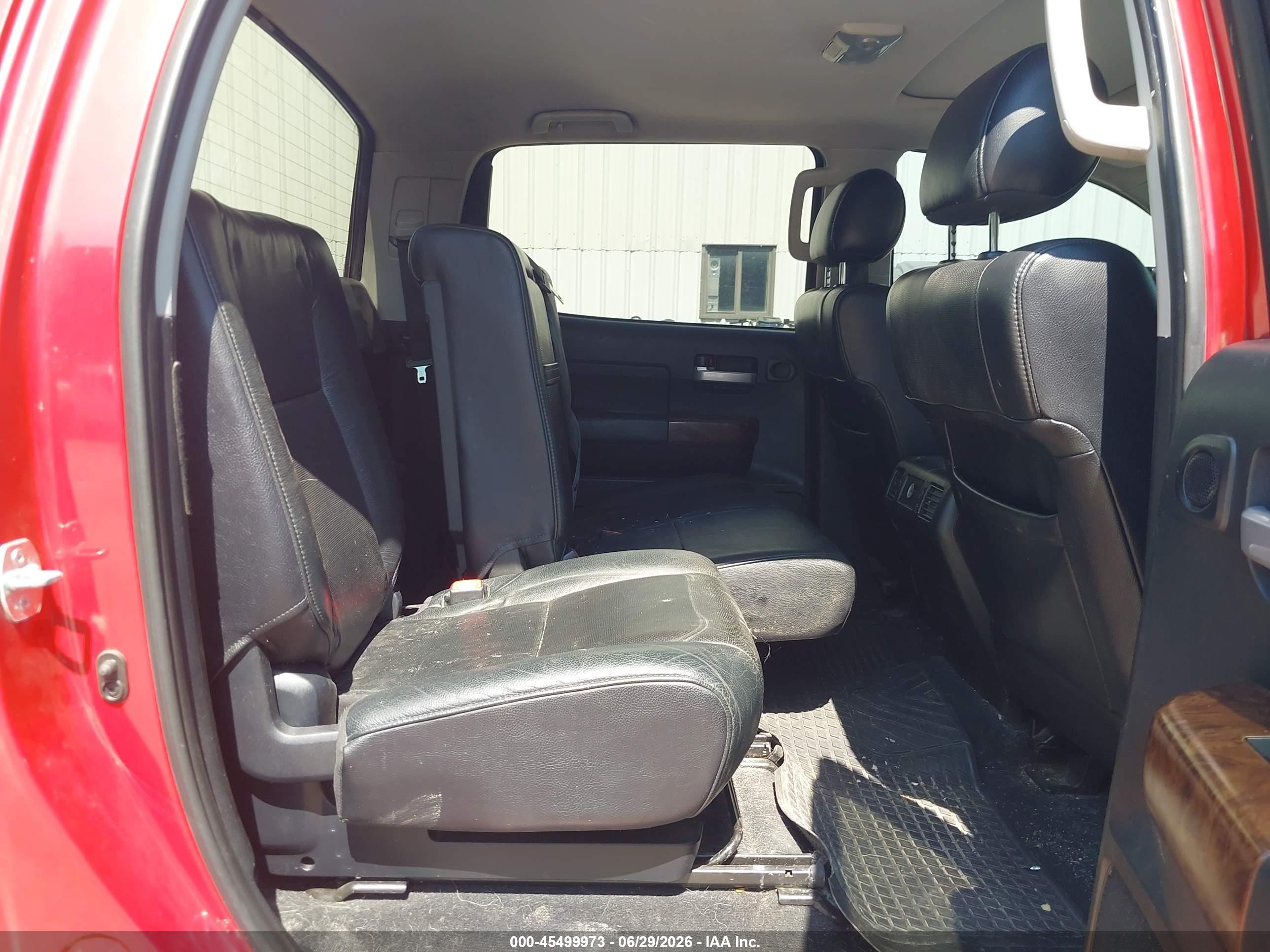 2011 Toyota Tundra Limited 5.7l V8 Red vin: 5TFHY5F1XBX201679