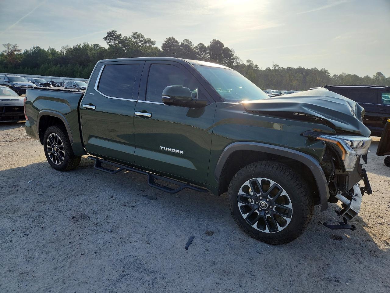2022 Toyota Tundra Crewmax Limited Green vin: 5TFJA5AB1NX017287