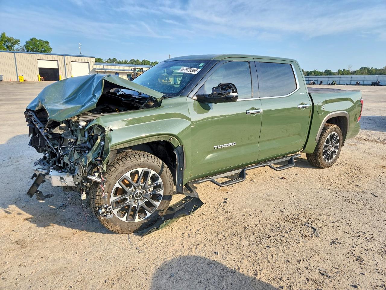 2022 Toyota Tundra Crewmax Limited Green vin: 5TFJA5AB1NX017287
