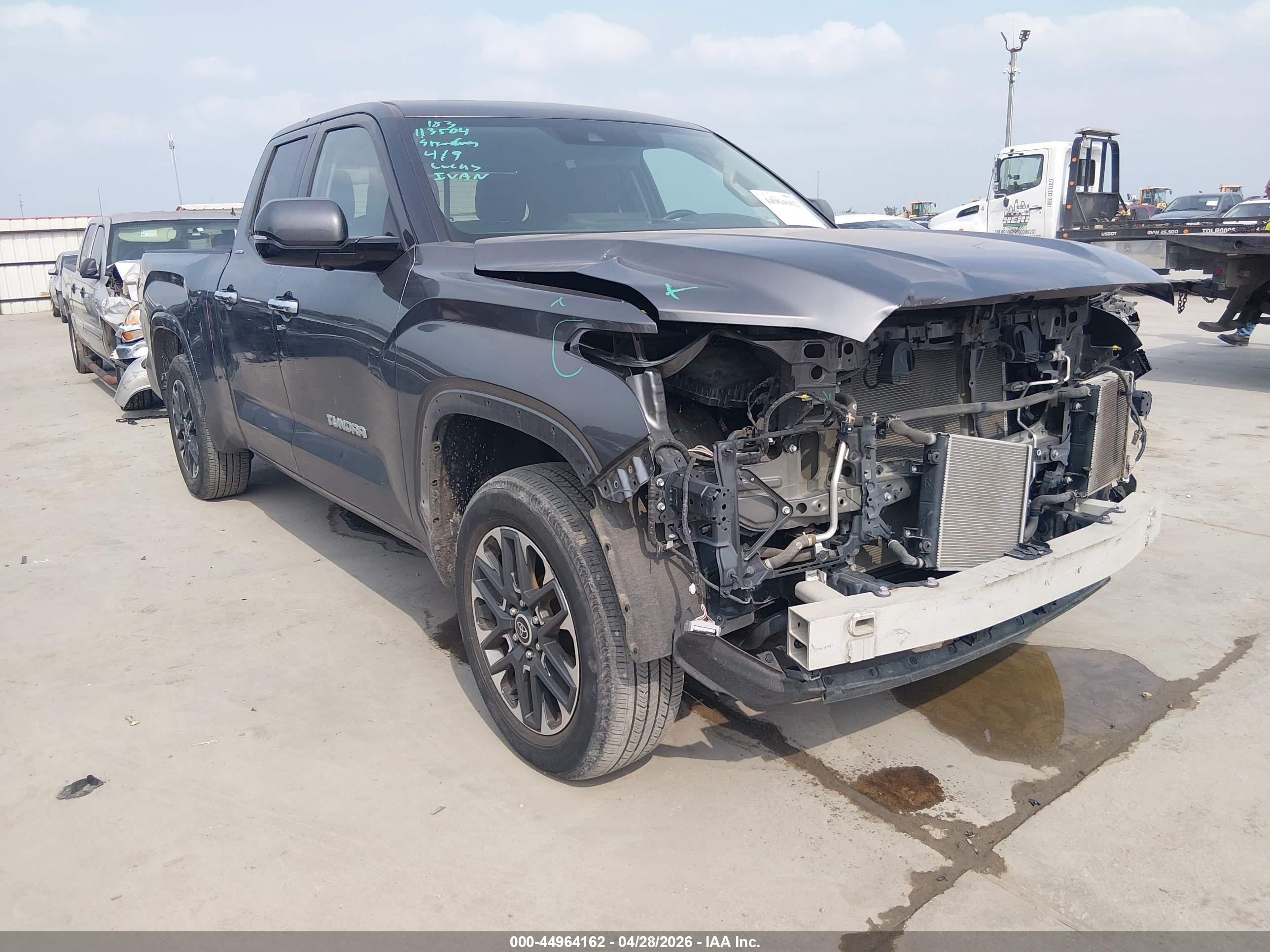 2022 Toyota Tundra Limited Серый vin: 5TFJA5DA6NX034086