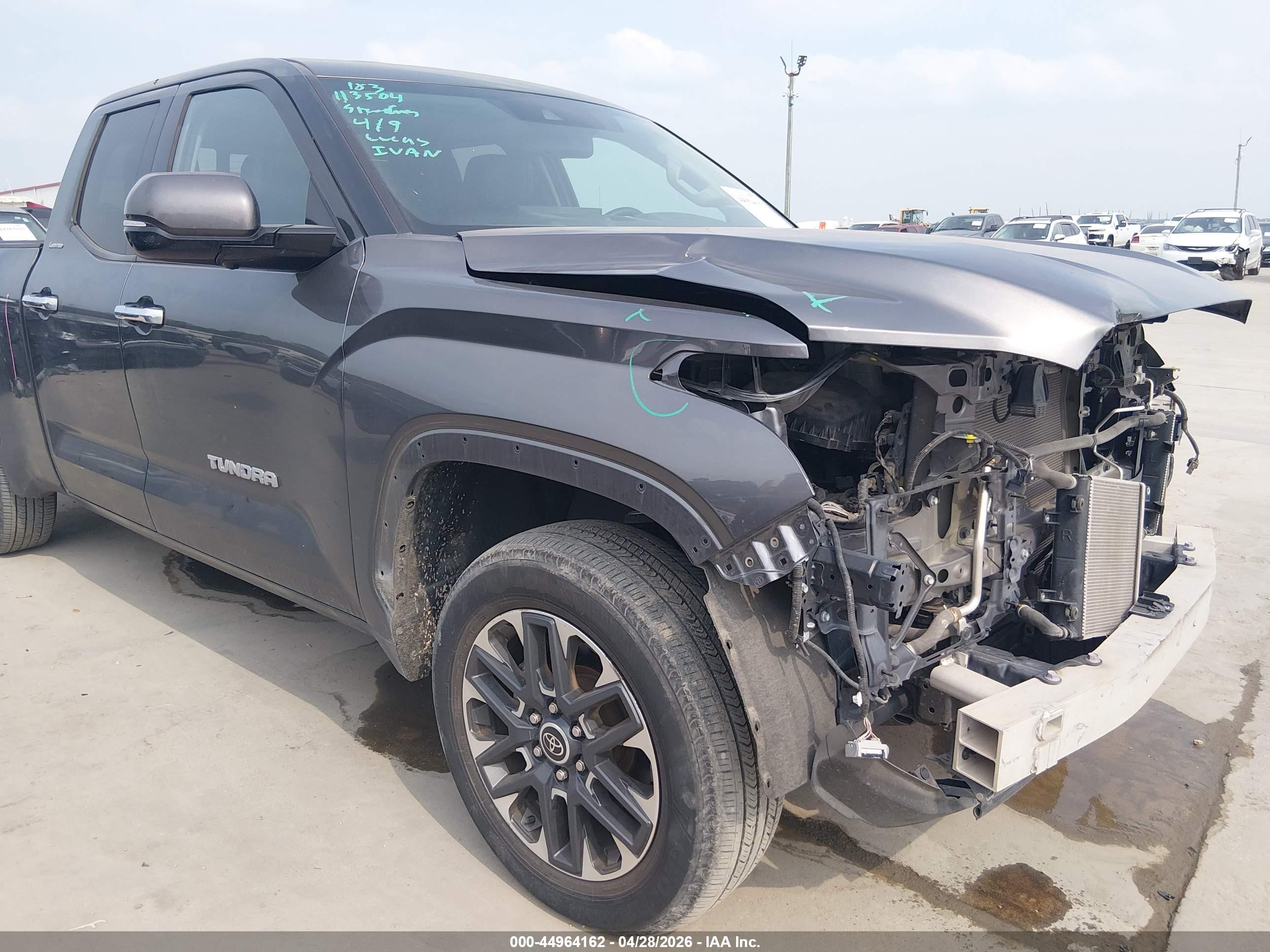 2022 Toyota Tundra Limited Gray vin: 5TFJA5DA6NX034086