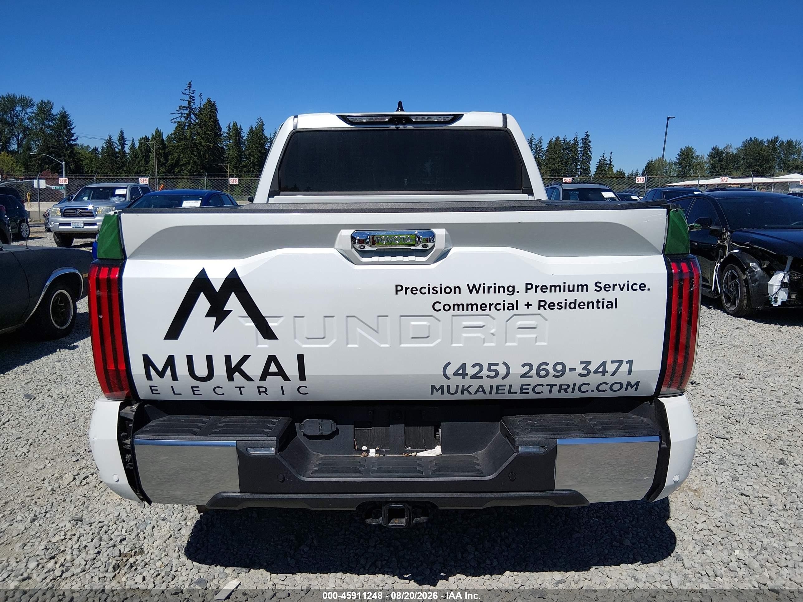 2022 Toyota Tundra Limited White vin: 5TFJA5DB7NX026734