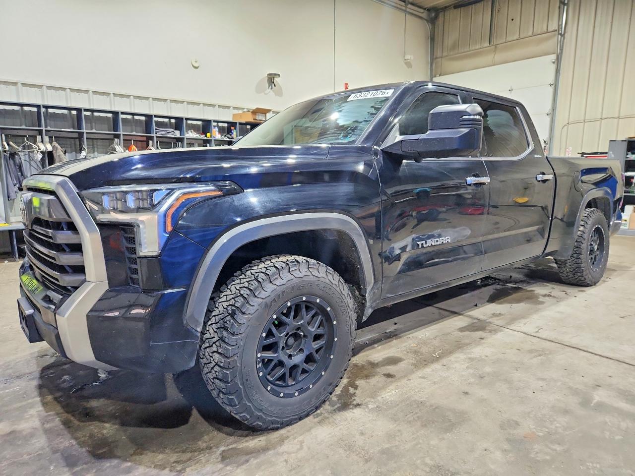 2022 Toyota Tundra Crewmax Limited Black vin: 5TFJA5EC5NX008627