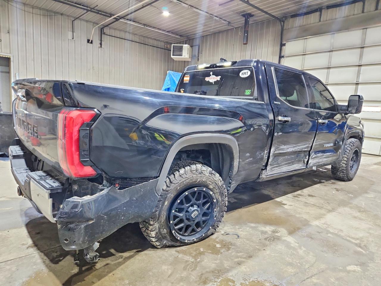 2022 Toyota Tundra Crewmax Limited Black vin: 5TFJA5EC5NX008627