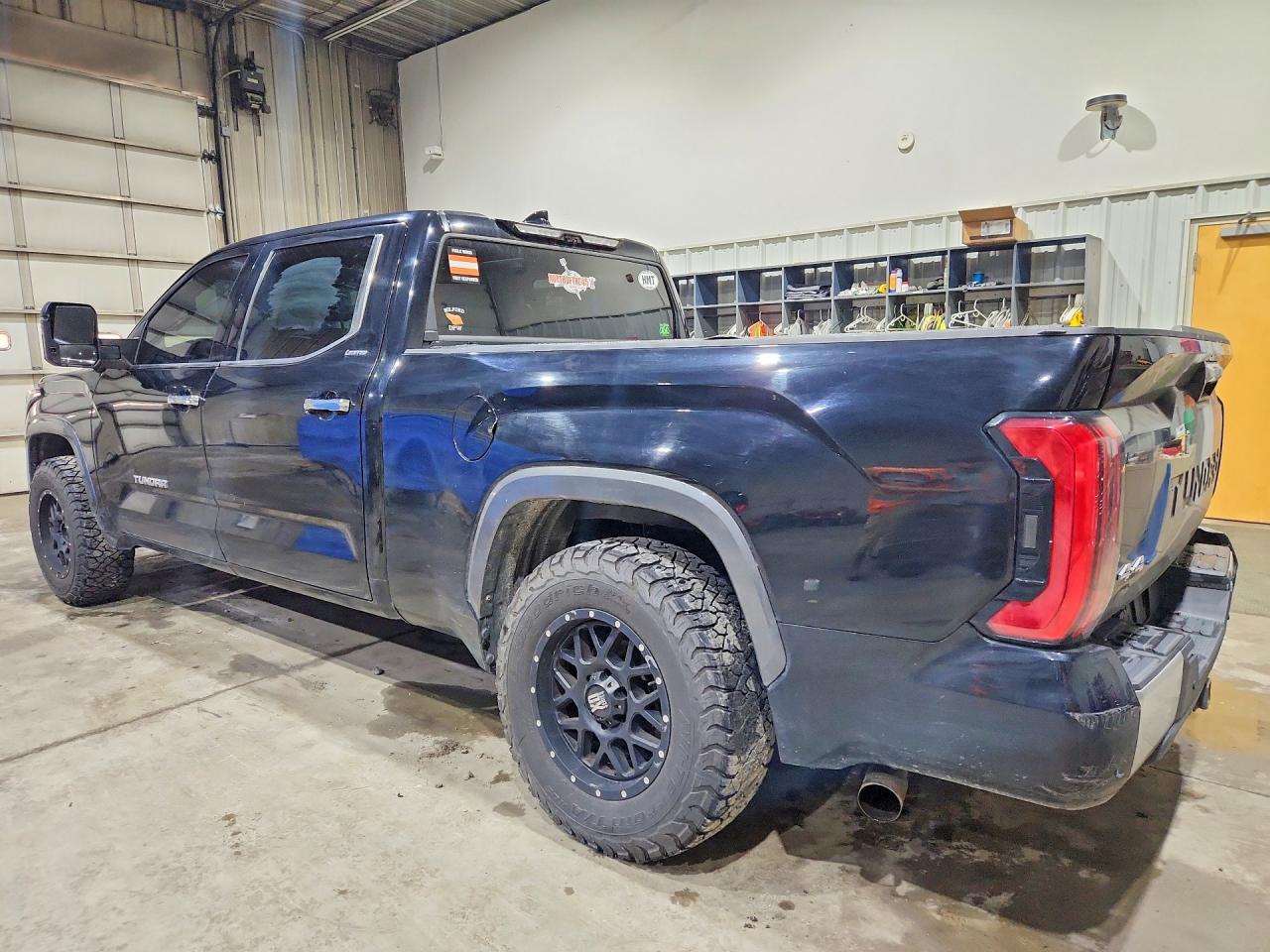 2022 Toyota Tundra Crewmax Limited Black vin: 5TFJA5EC5NX008627
