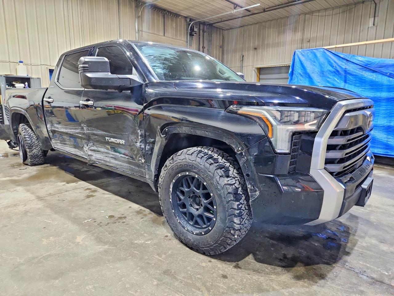 2022 Toyota Tundra Crewmax Limited Black vin: 5TFJA5EC5NX008627