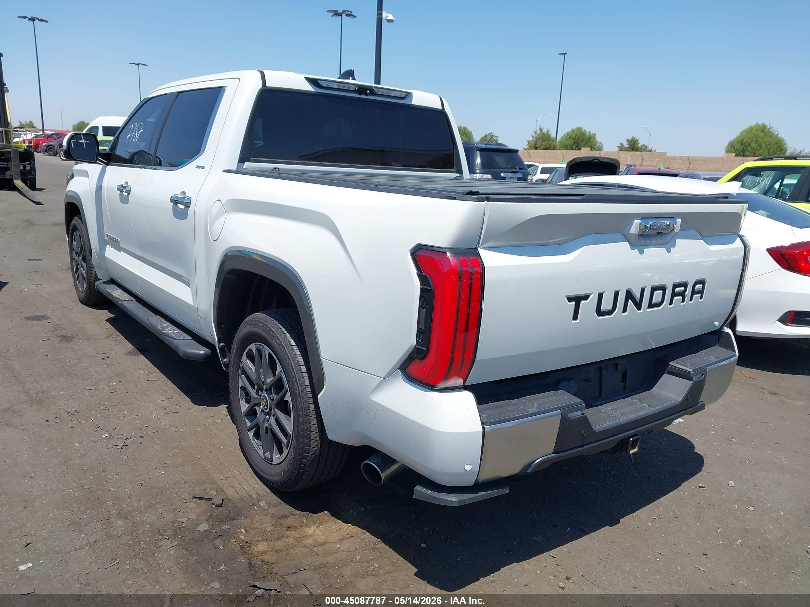 2022 Toyota Tundra Hybrid Limited White vin: 5TFJC5AB9NX001221