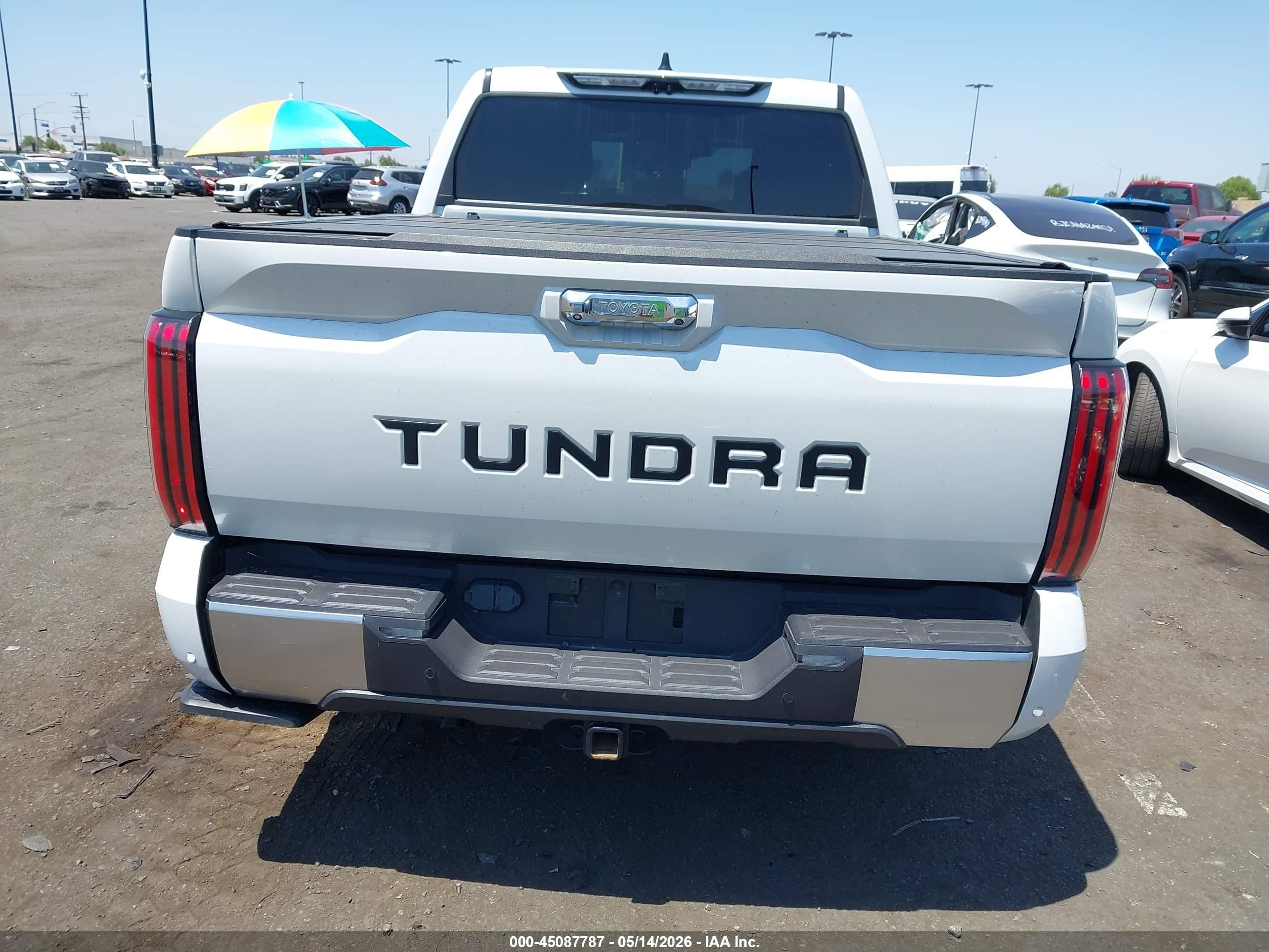 2022 Toyota Tundra Hybrid Limited White vin: 5TFJC5AB9NX001221