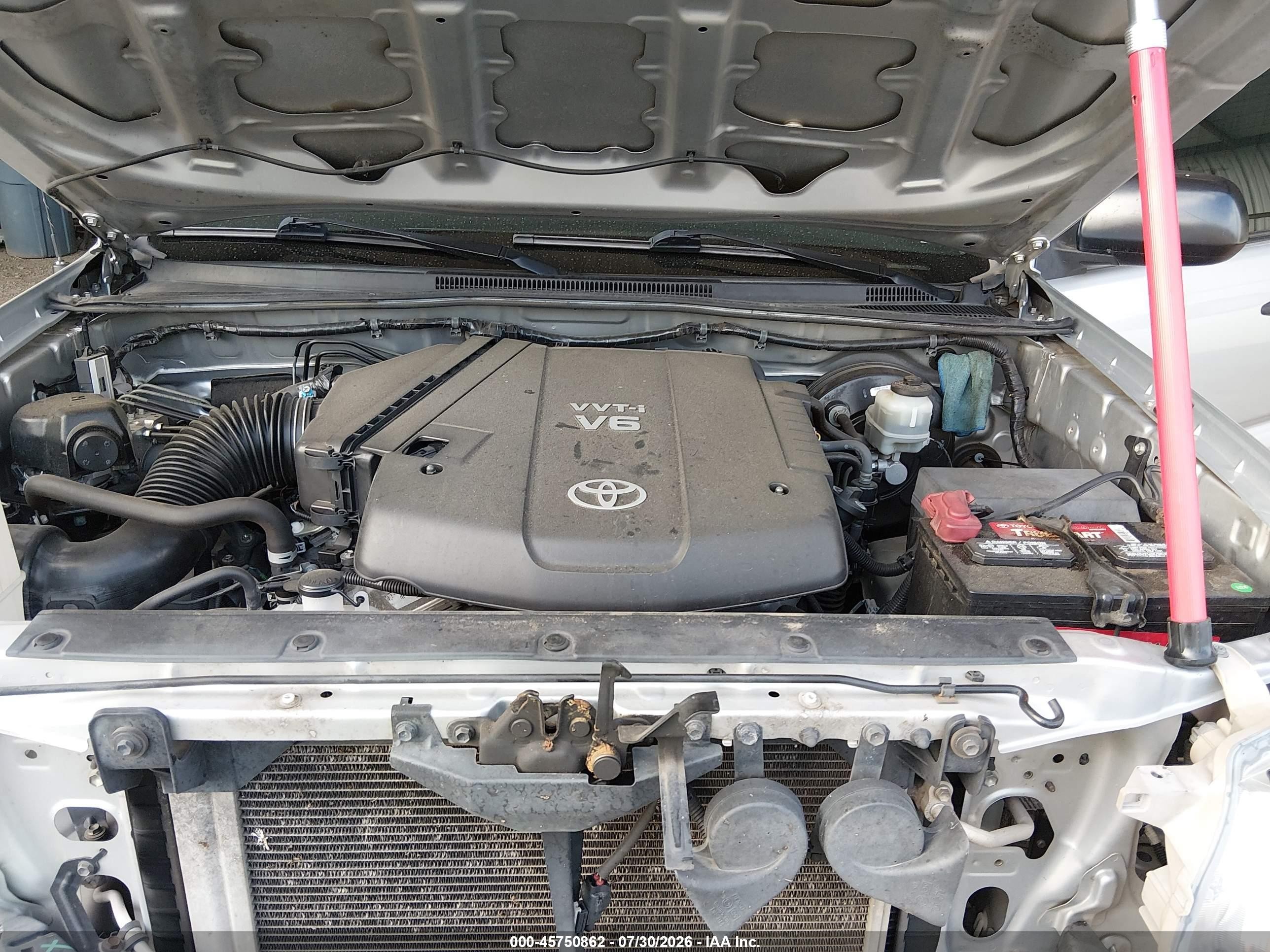 2012 Toyota Tacoma Prerunner V6 Silver vin: 5TFJU4GN0CX020519