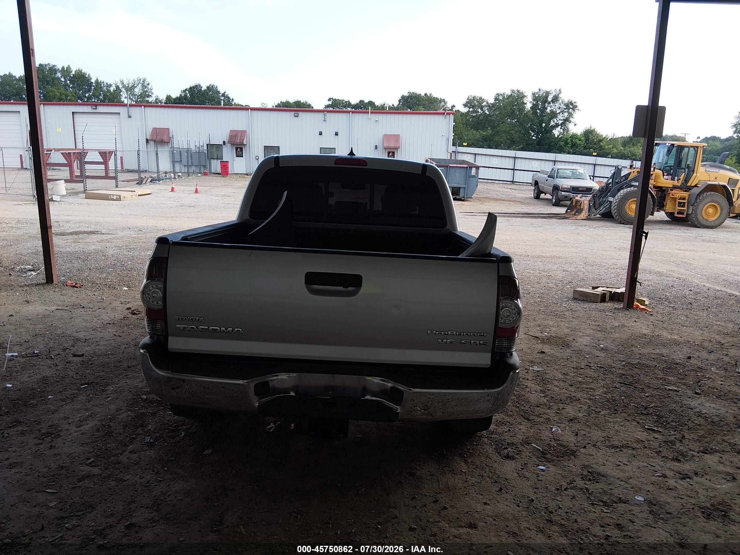 2012 Toyota Tacoma Prerunner V6 Silver vin: 5TFJU4GN0CX020519