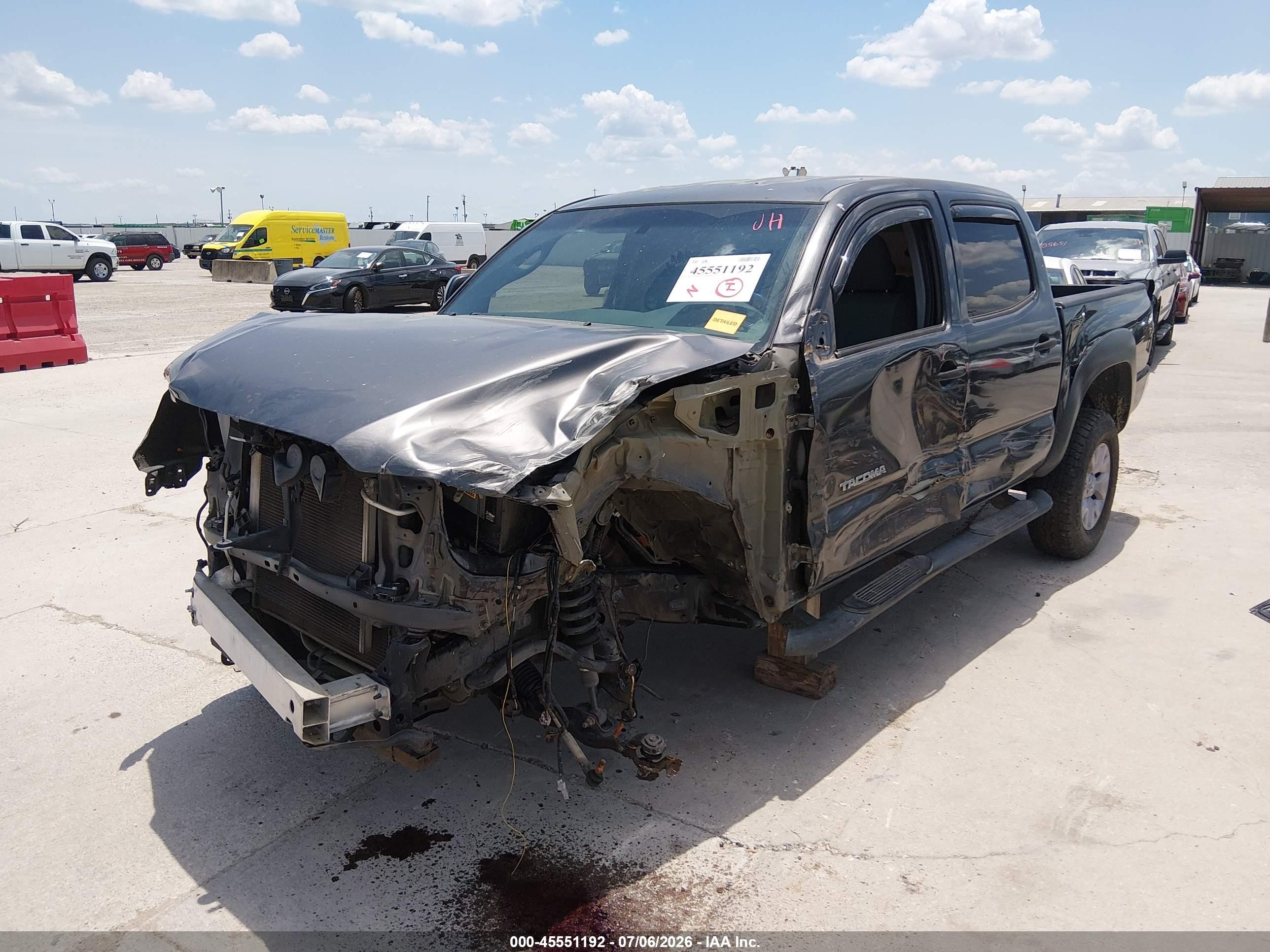 2013 Toyota Tacoma Prerunner V6 Gray vin: 5TFJU4GN0DX032820