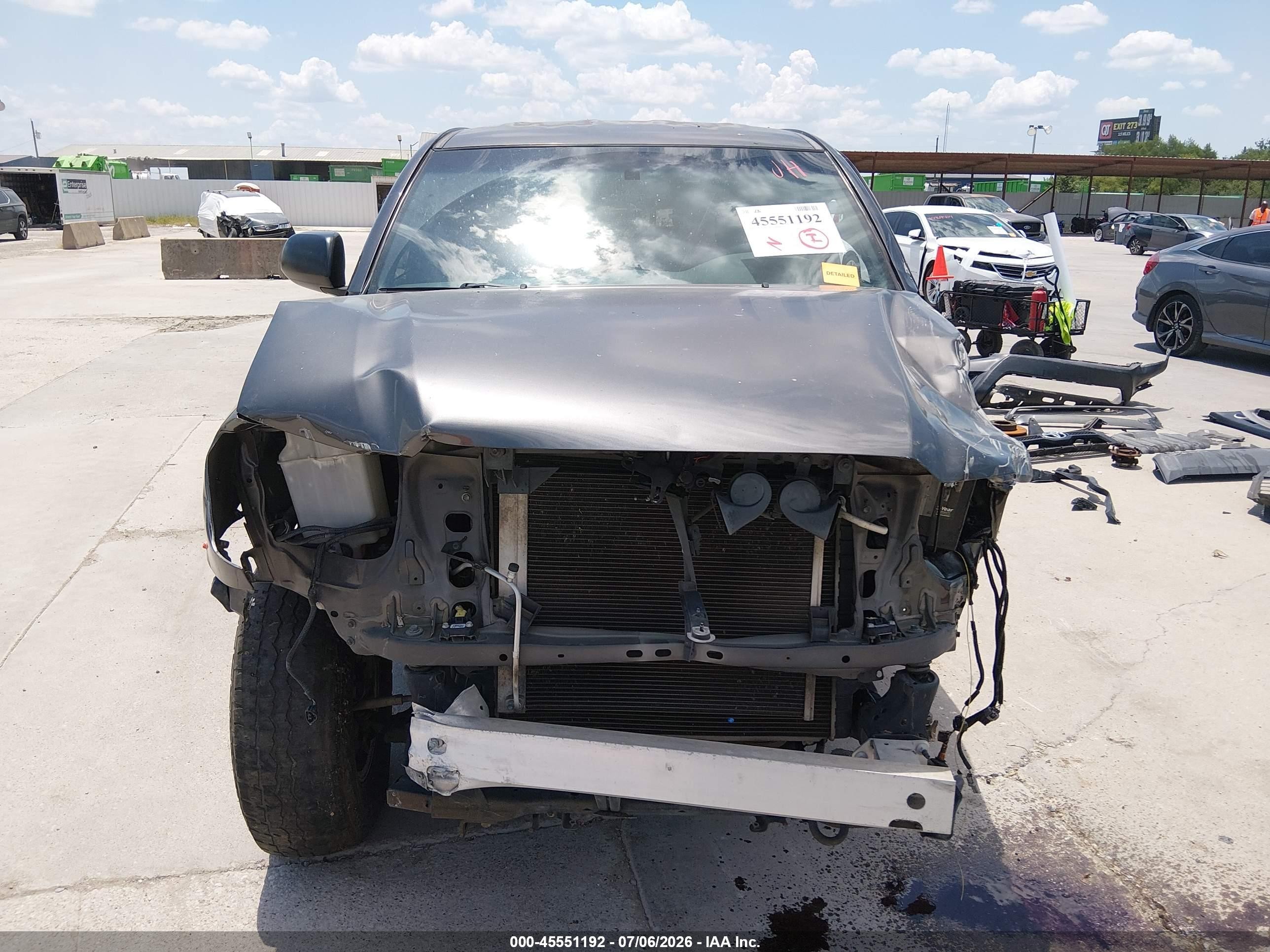2013 Toyota Tacoma Prerunner V6 Gray vin: 5TFJU4GN0DX032820