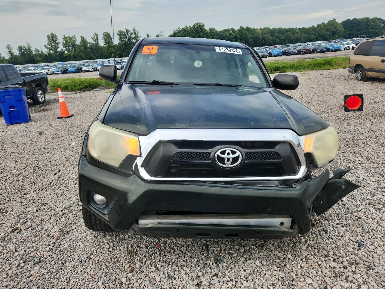 2013 Toyota Tacoma Double Cab Prerunner Green vin: 5TFJU4GN0DX033675
