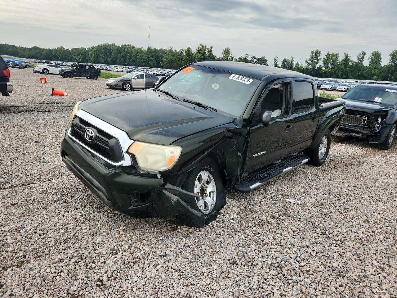 2013 Toyota Tacoma Double Cab Prerunner Green vin: 5TFJU4GN0DX033675
