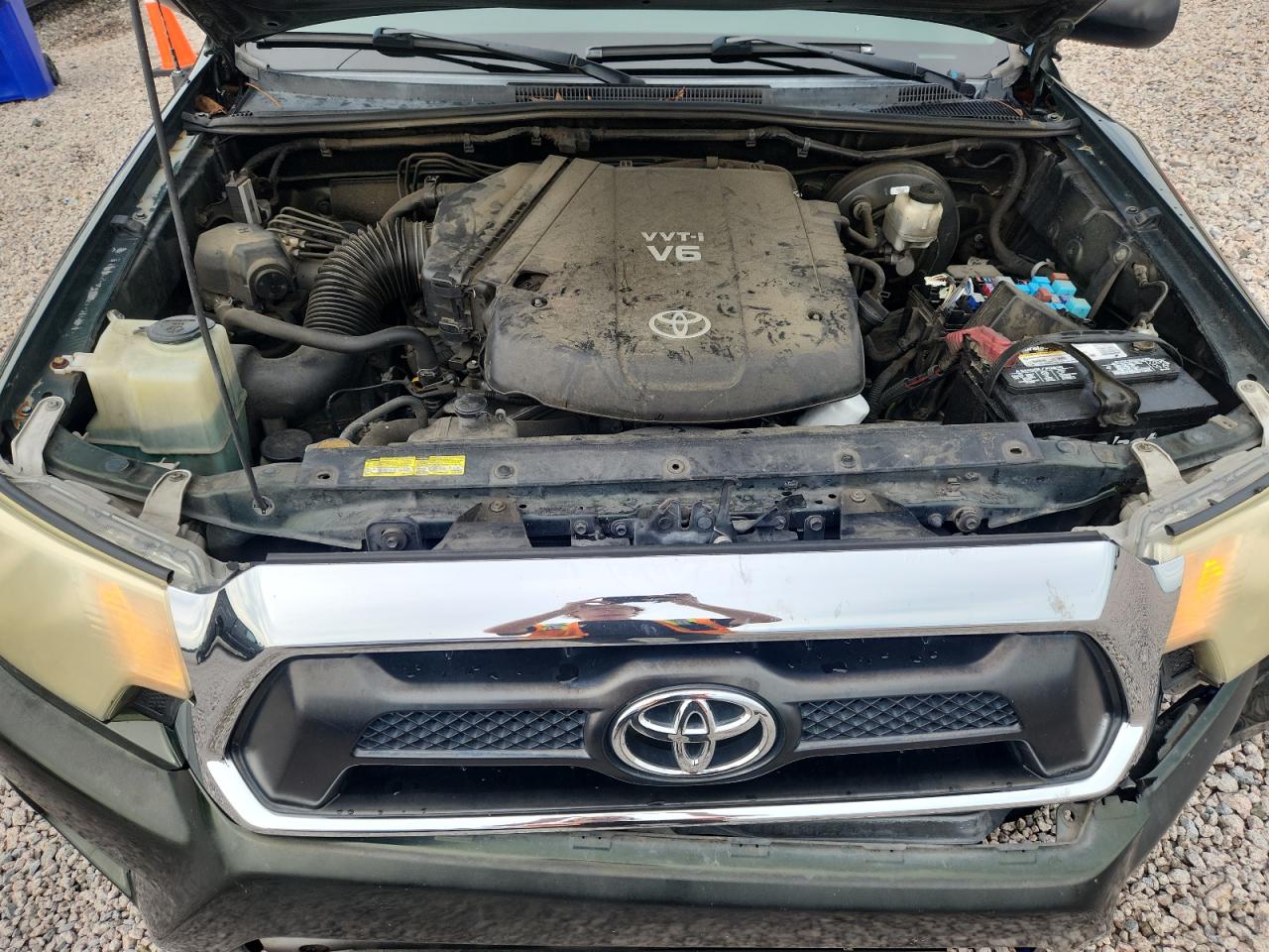 2013 Toyota Tacoma Double Cab Prerunner Green vin: 5TFJU4GN0DX033675