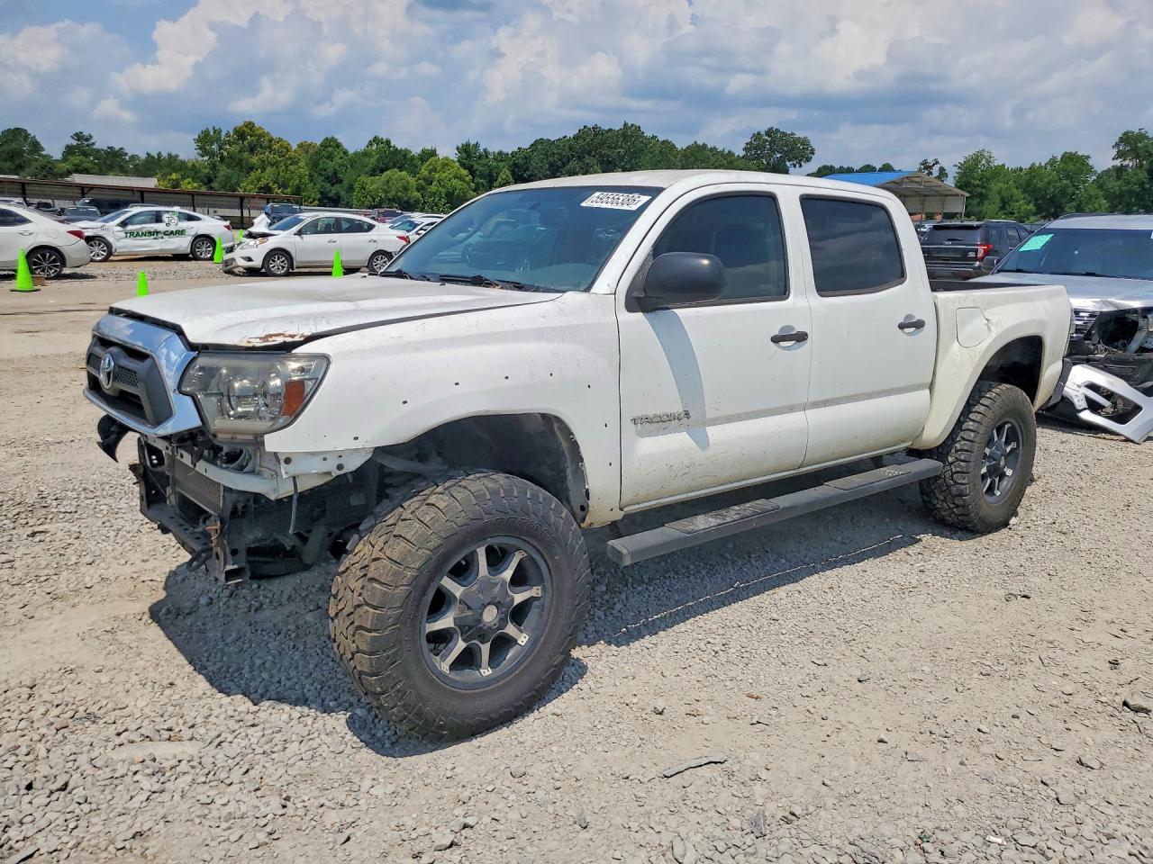 2013 Toyota Tacoma Double Cab Prerunner White vin: 5TFJU4GN0DX047673