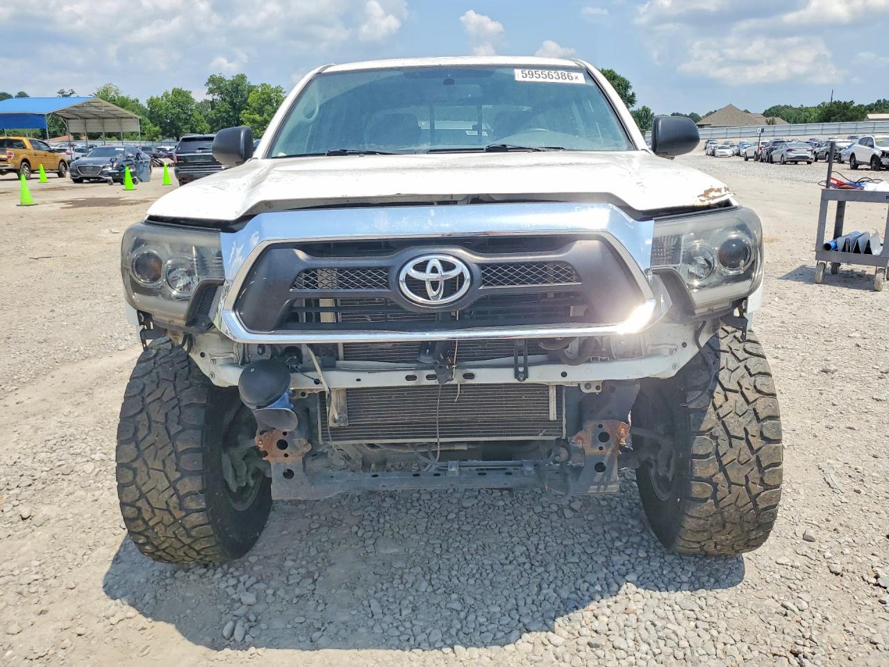 2013 Toyota Tacoma Double Cab Prerunner White vin: 5TFJU4GN0DX047673
