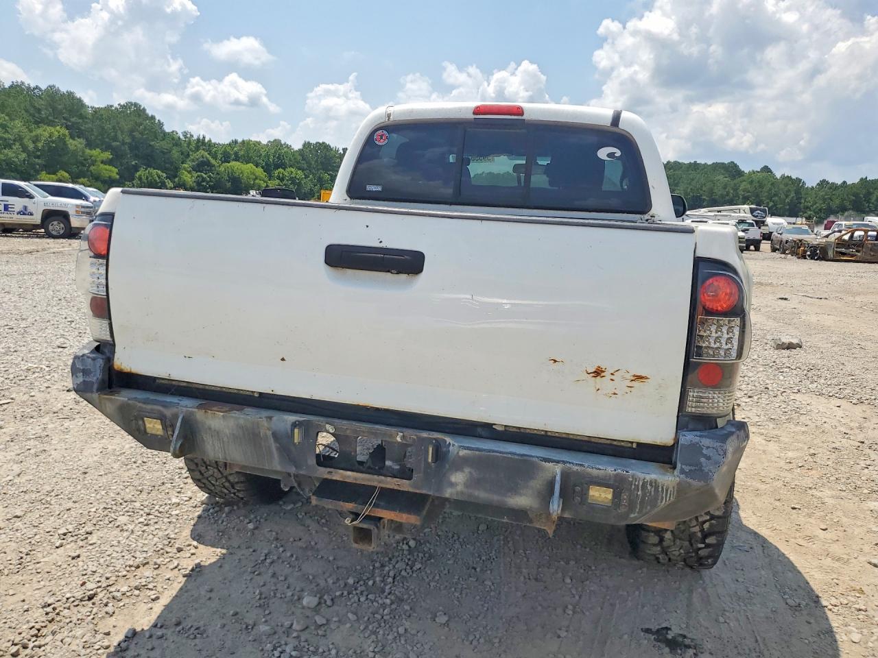 2013 Toyota Tacoma Double Cab Prerunner White vin: 5TFJU4GN0DX047673
