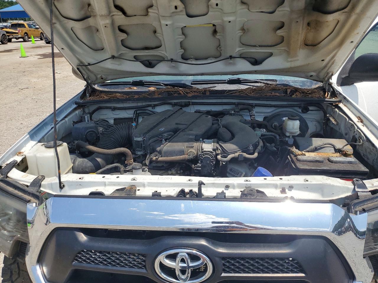 2013 Toyota Tacoma Double Cab Prerunner White vin: 5TFJU4GN0DX047673