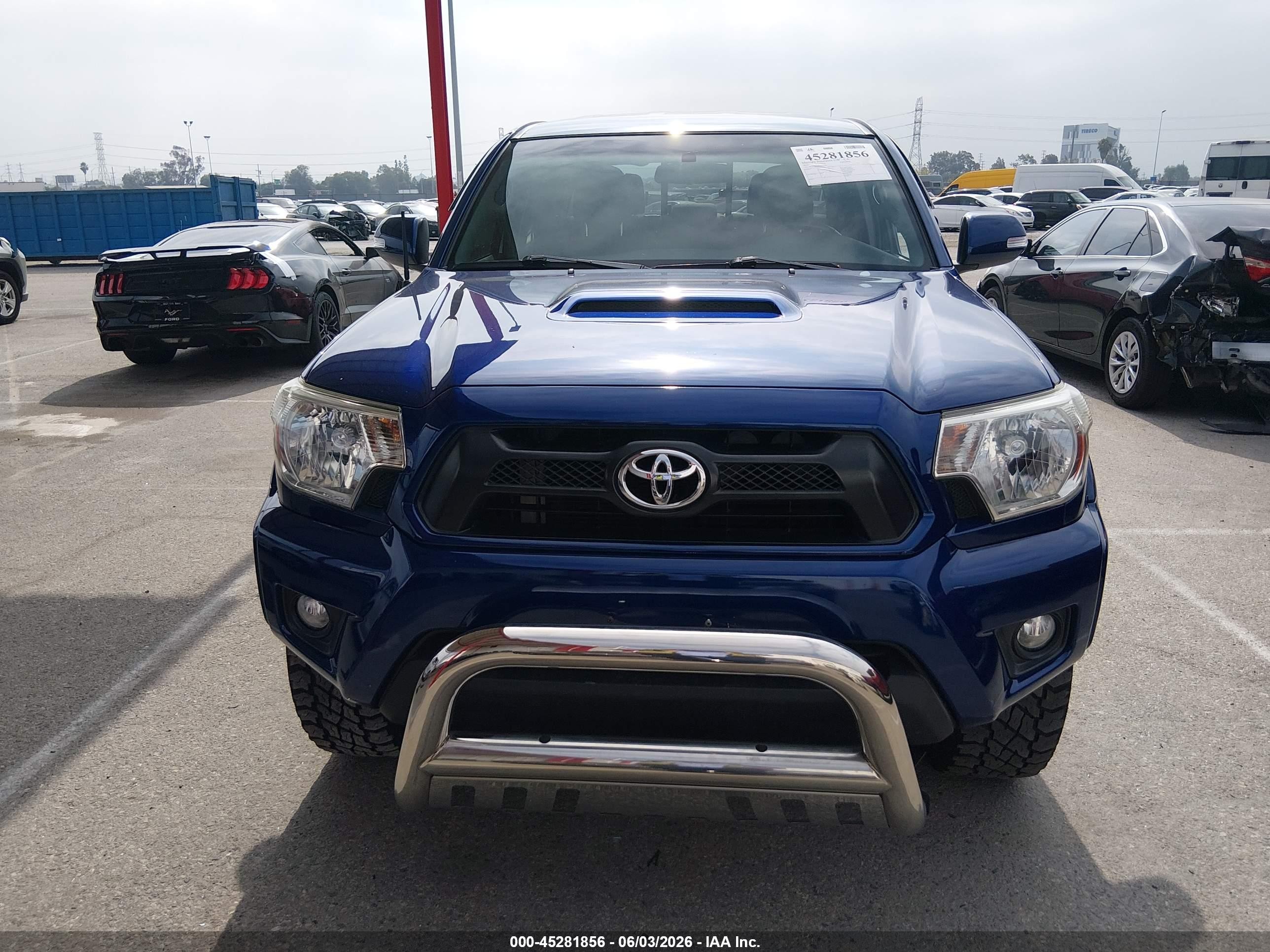 2014 Toyota Tacoma Prerunner V6 Dark Blue vin: 5TFJU4GN0EX060036