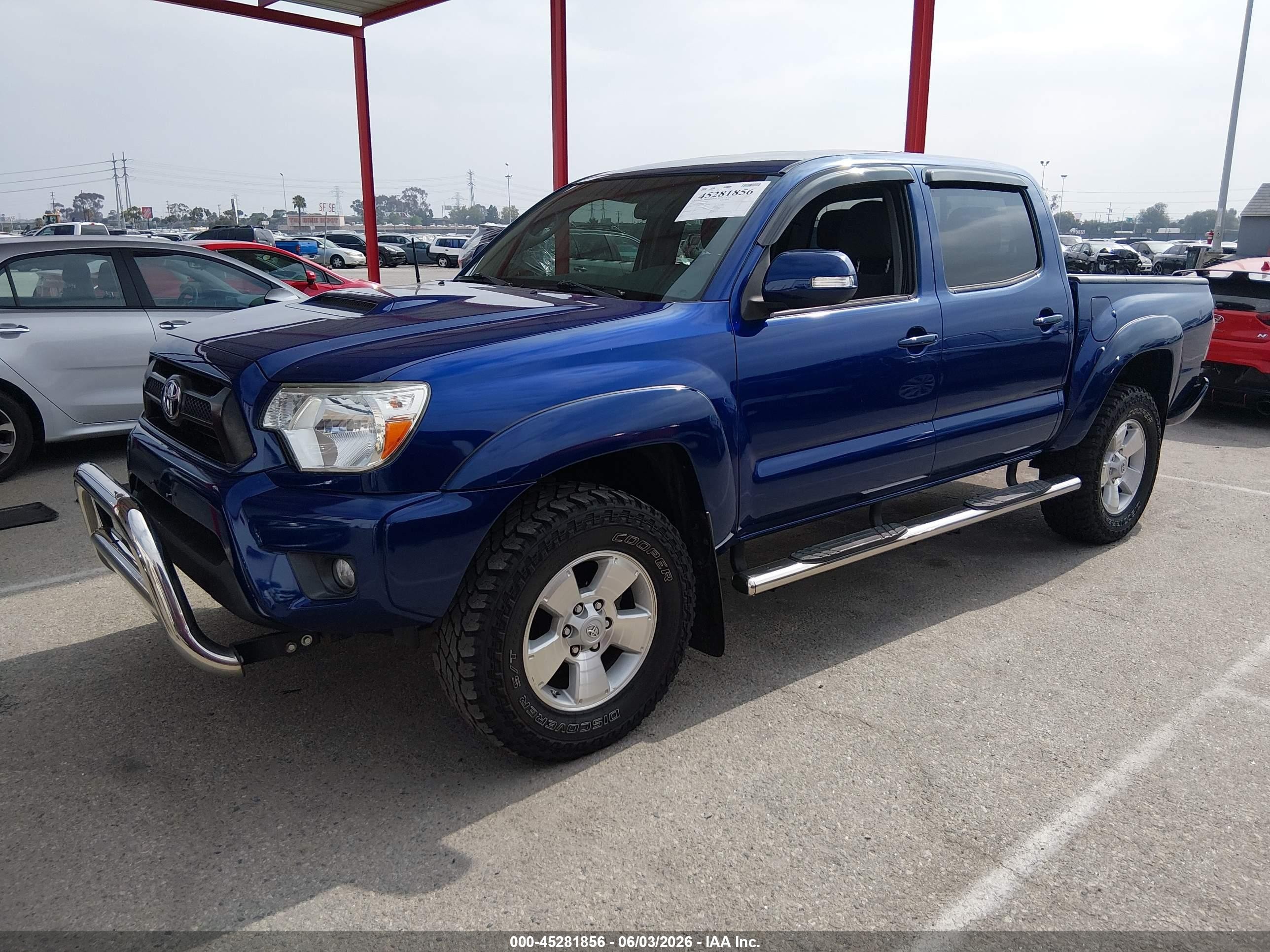 2014 Toyota Tacoma Prerunner V6 Dark Blue vin: 5TFJU4GN0EX060036