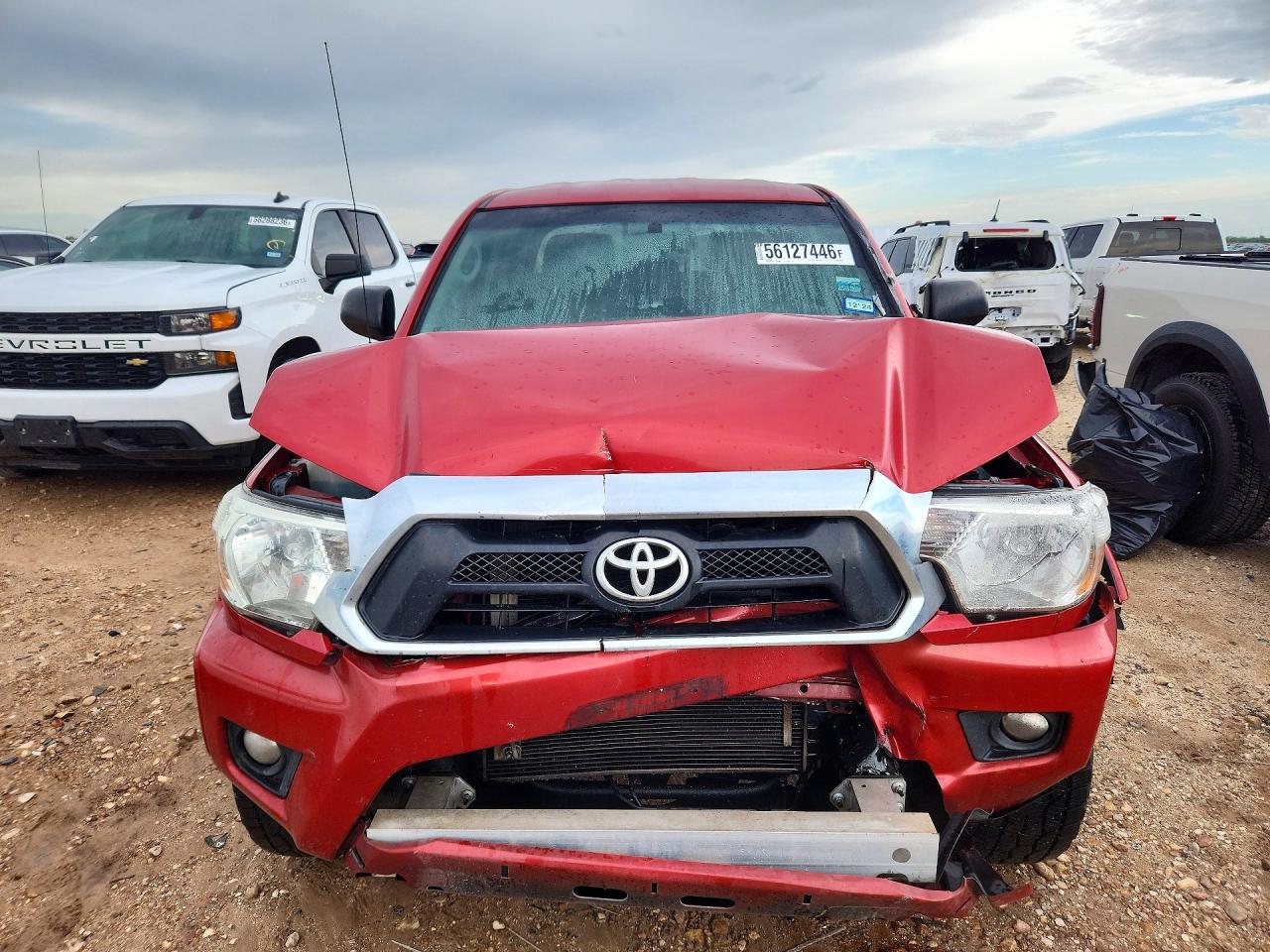 2015 Toyota Tacoma Double Cab Prerunner Red vin: 5TFJU4GN0FX075914