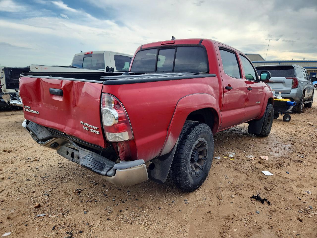 2015 Toyota Tacoma Double Cab Prerunner Red vin: 5TFJU4GN0FX075914