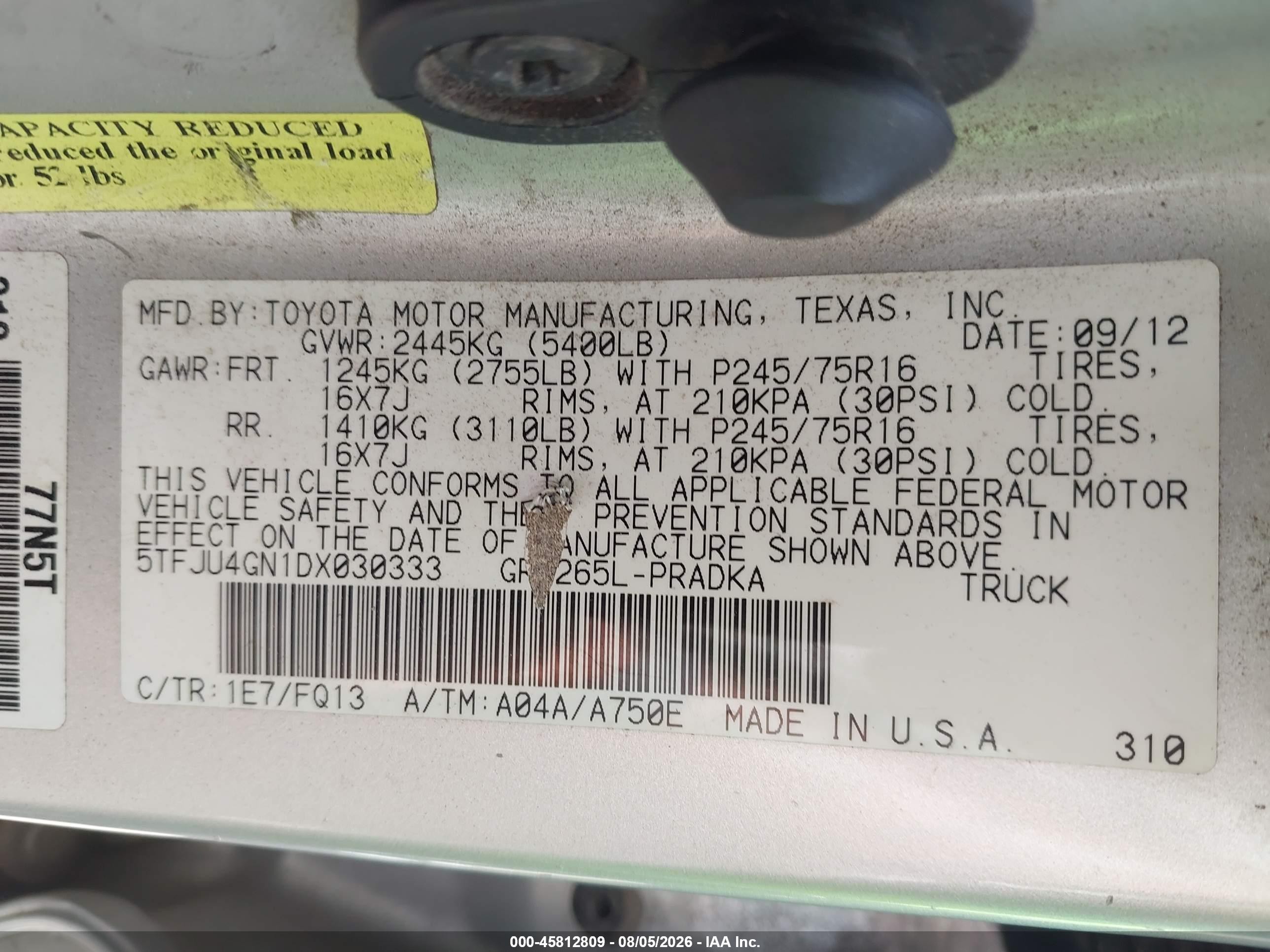 2013 Toyota Tacoma Prerunner V6 Серебряный vin: 5TFJU4GN1DX030333