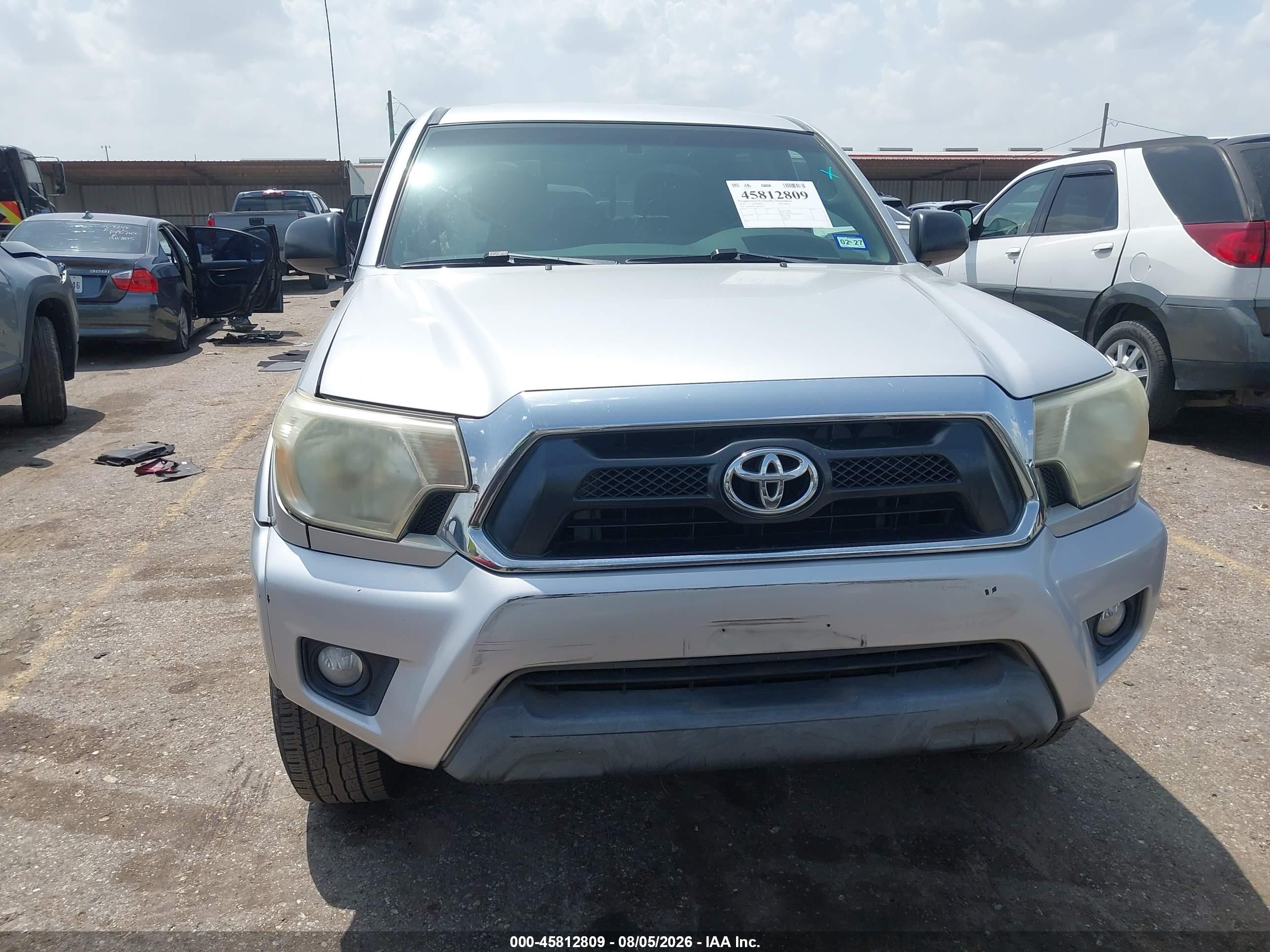 2013 Toyota Tacoma Prerunner V6 Серебряный vin: 5TFJU4GN1DX030333