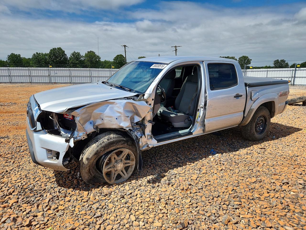 2013 Toyota Tacoma Double Cab Prerunner Silver vin: 5TFJU4GN1DX030526