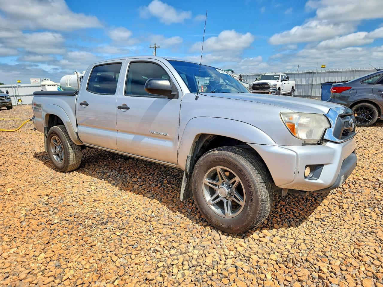 2013 Toyota Tacoma Double Cab Prerunner Silver vin: 5TFJU4GN1DX030526