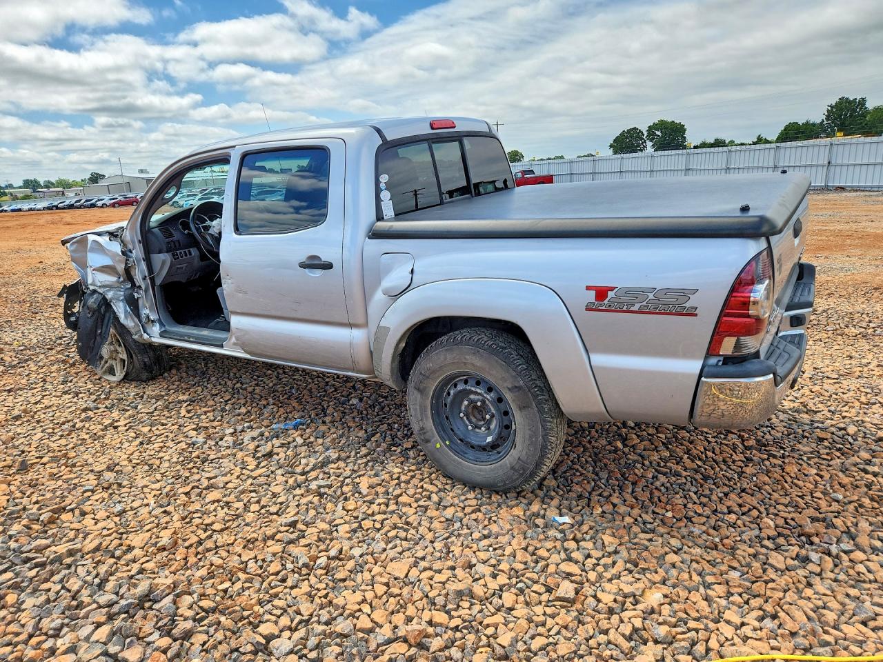 2013 Toyota Tacoma Double Cab Prerunner Silver vin: 5TFJU4GN1DX030526
