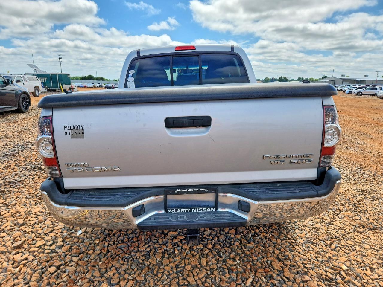 2013 Toyota Tacoma Double Cab Prerunner Silver vin: 5TFJU4GN1DX030526