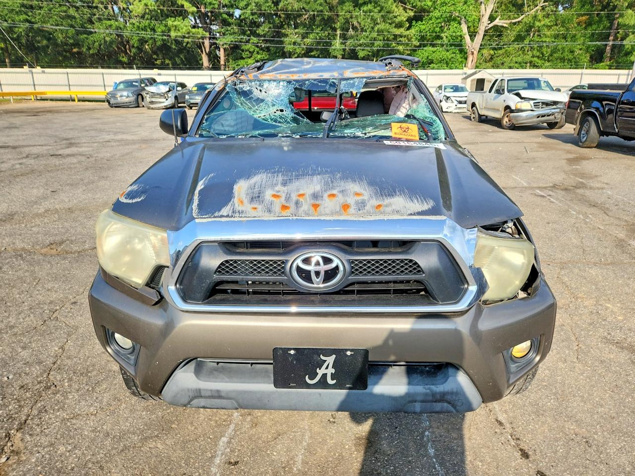 2013 Toyota Tacoma Double Cab Prerunner Gray vin: 5TFJU4GN1DX035970