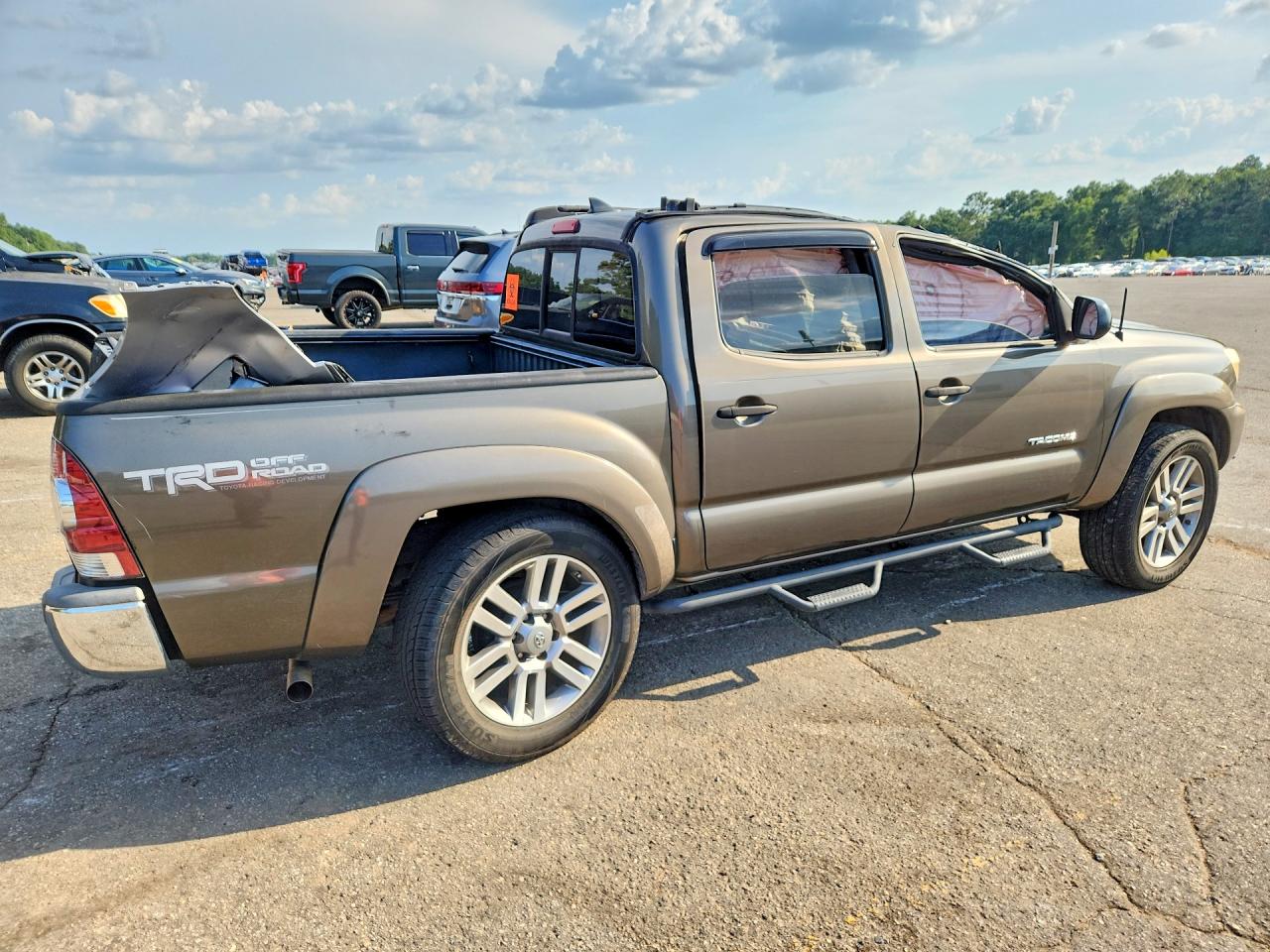 2013 Toyota Tacoma Double Cab Prerunner Gray vin: 5TFJU4GN1DX035970