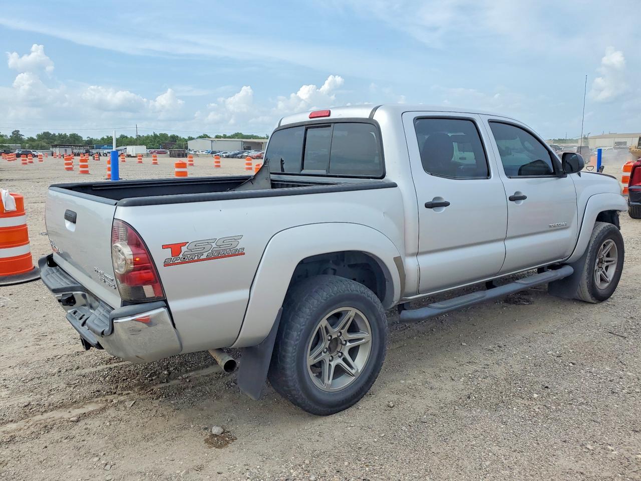 2013 Toyota Tacoma Double Cab Prerunner Gray vin: 5TFJU4GN1DX043406