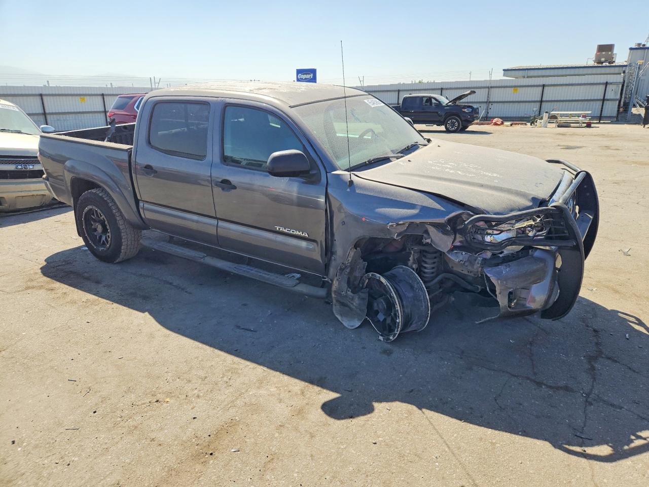 2013 Toyota Tacoma Double Cab Prerunner Gray vin: 5TFJU4GN1DX049898