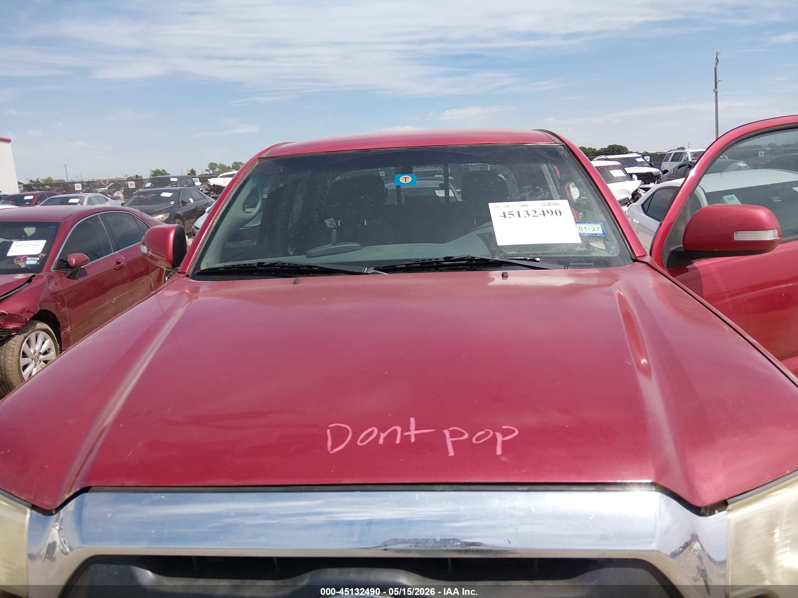 2015 Toyota Tacoma Prerunner V6 Red vin: 5TFJU4GN1FX070348