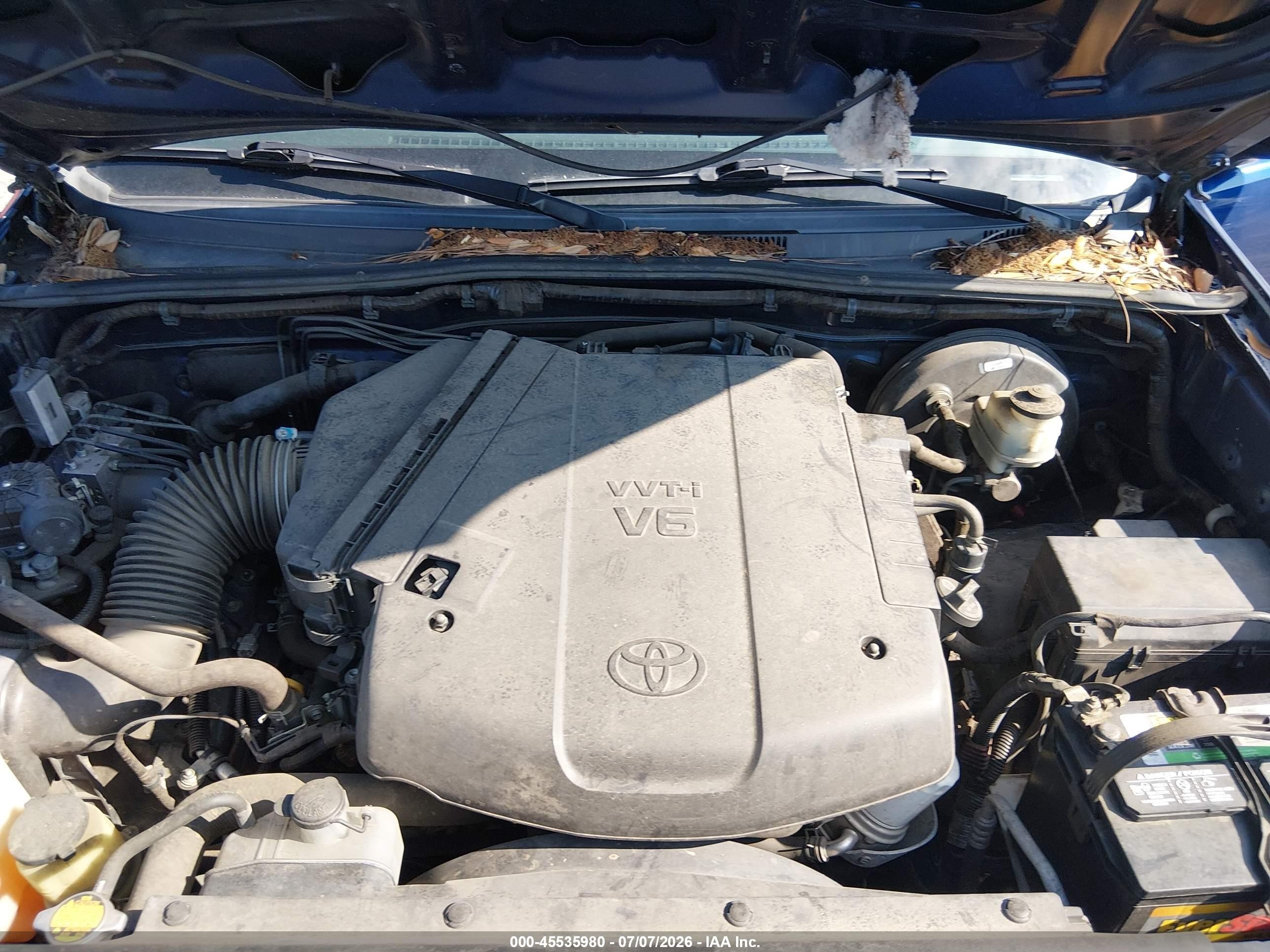 2015 Toyota Tacoma Prerunner V6 Blue vin: 5TFJU4GN1FX077154