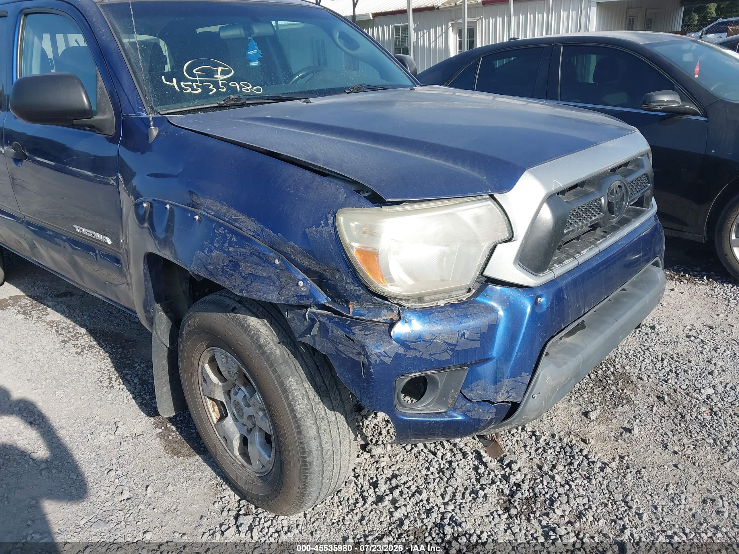 2015 Toyota Tacoma Prerunner V6 Blue vin: 5TFJU4GN1FX077154