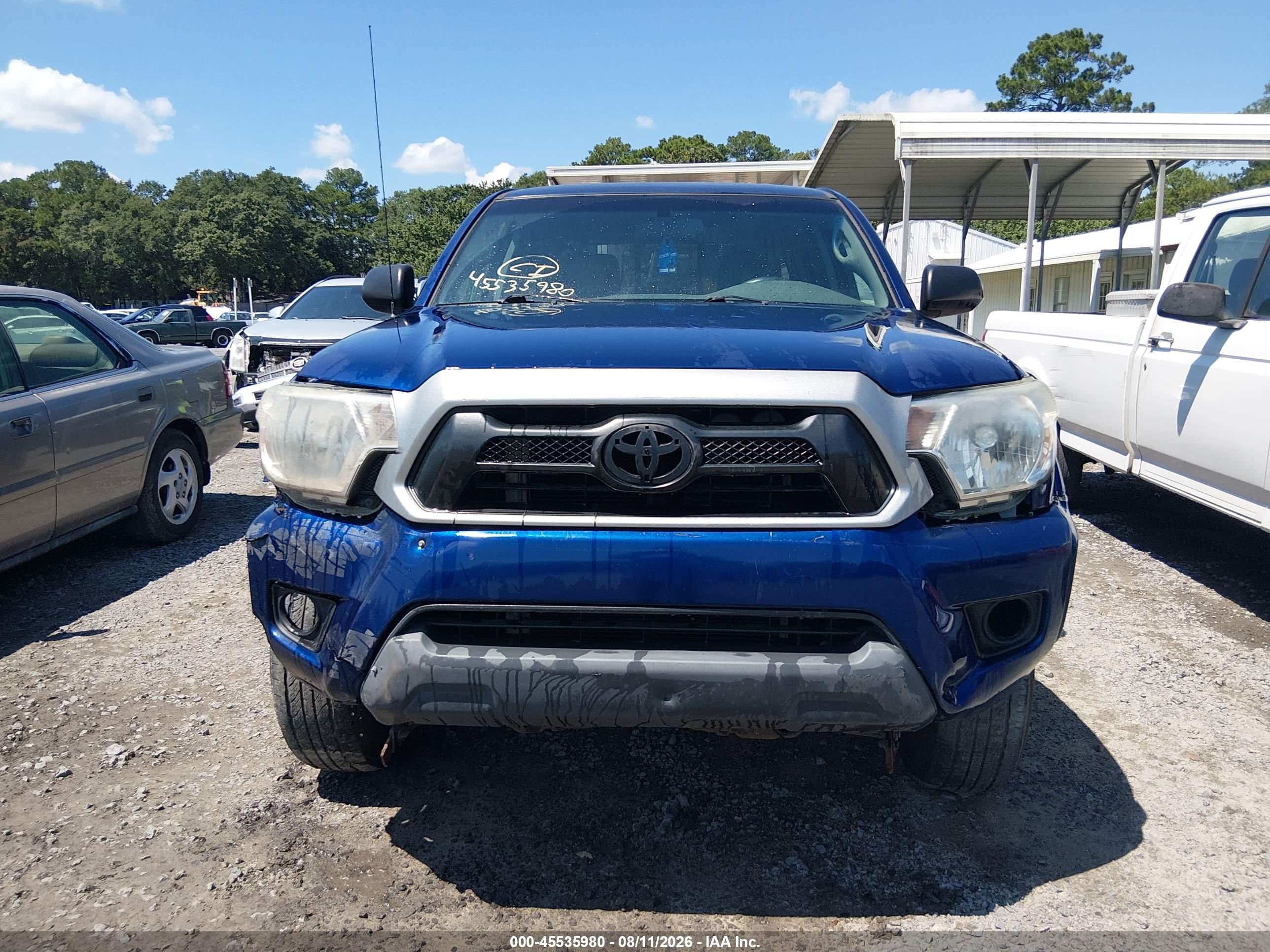 2015 Toyota Tacoma Prerunner V6 Blue vin: 5TFJU4GN1FX077154