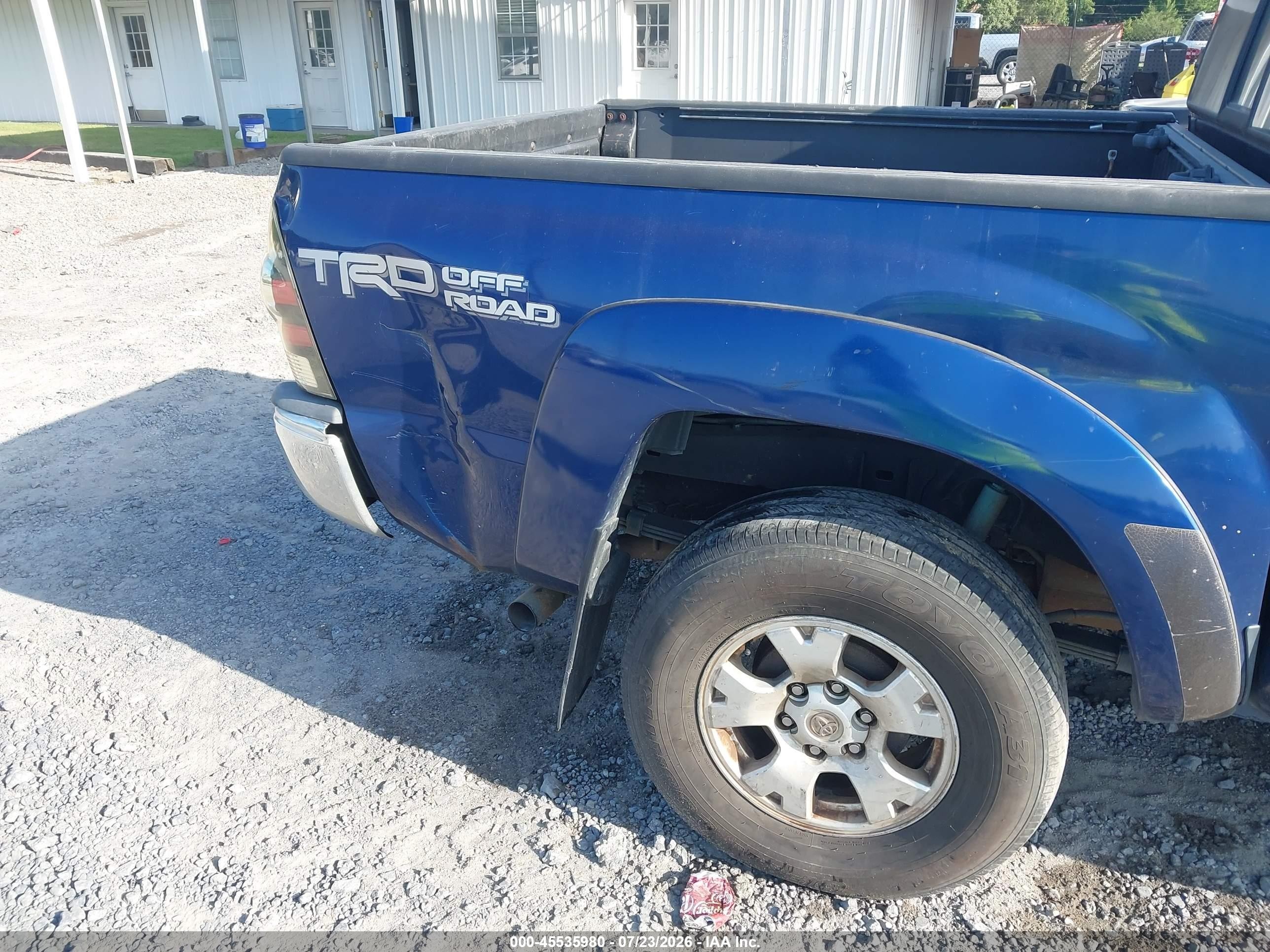 2015 Toyota Tacoma Prerunner V6 Blue vin: 5TFJU4GN1FX077154