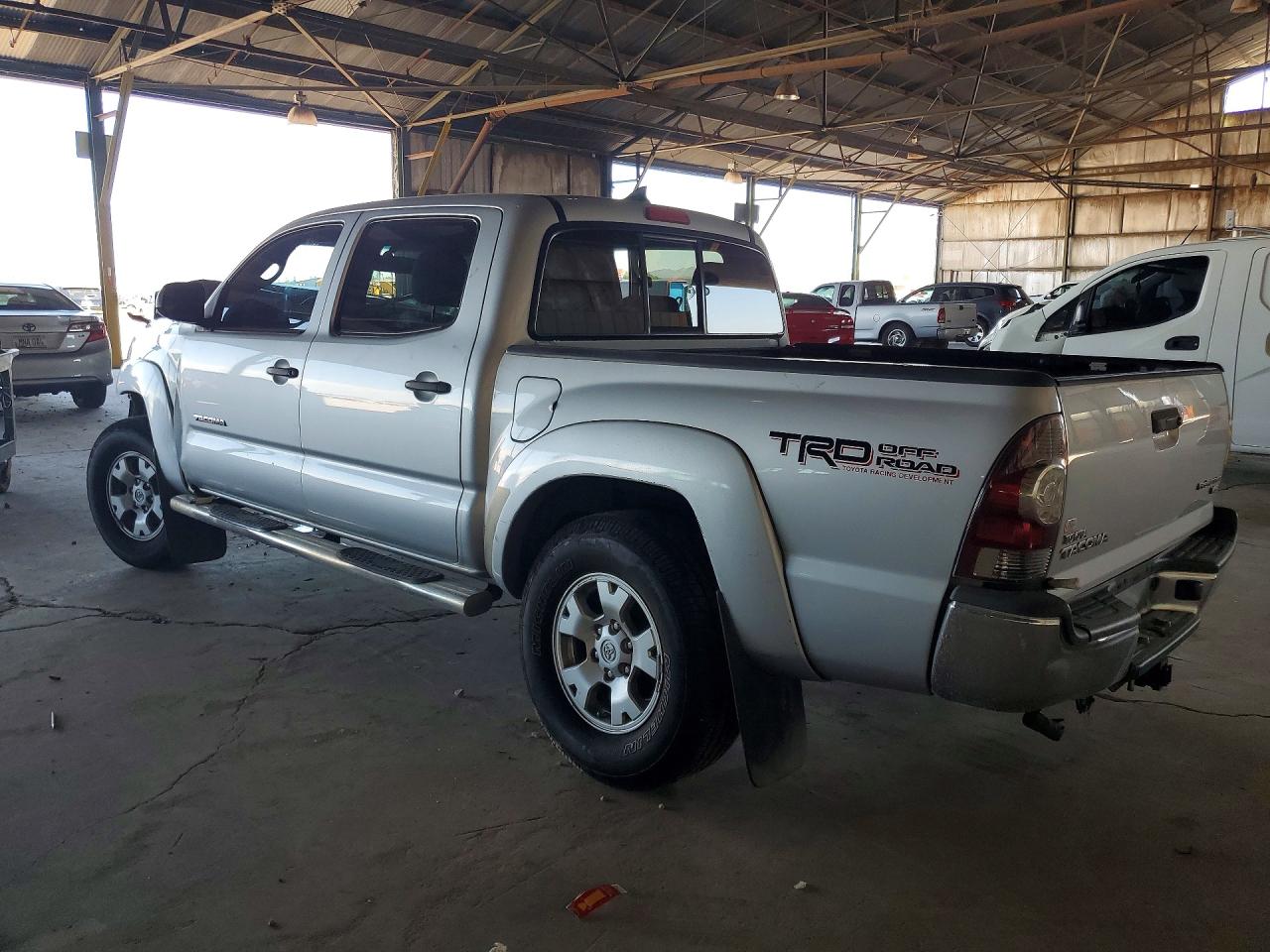 2012 Toyota Tacoma Double Cab Prerunner Silver vin: 5TFJU4GN2CX021753