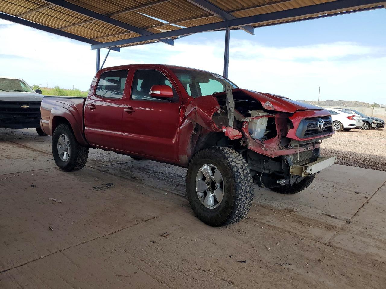 2012 Toyota Tacoma Double Cab Prerunner Red vin: 5TFJU4GN2CX023289