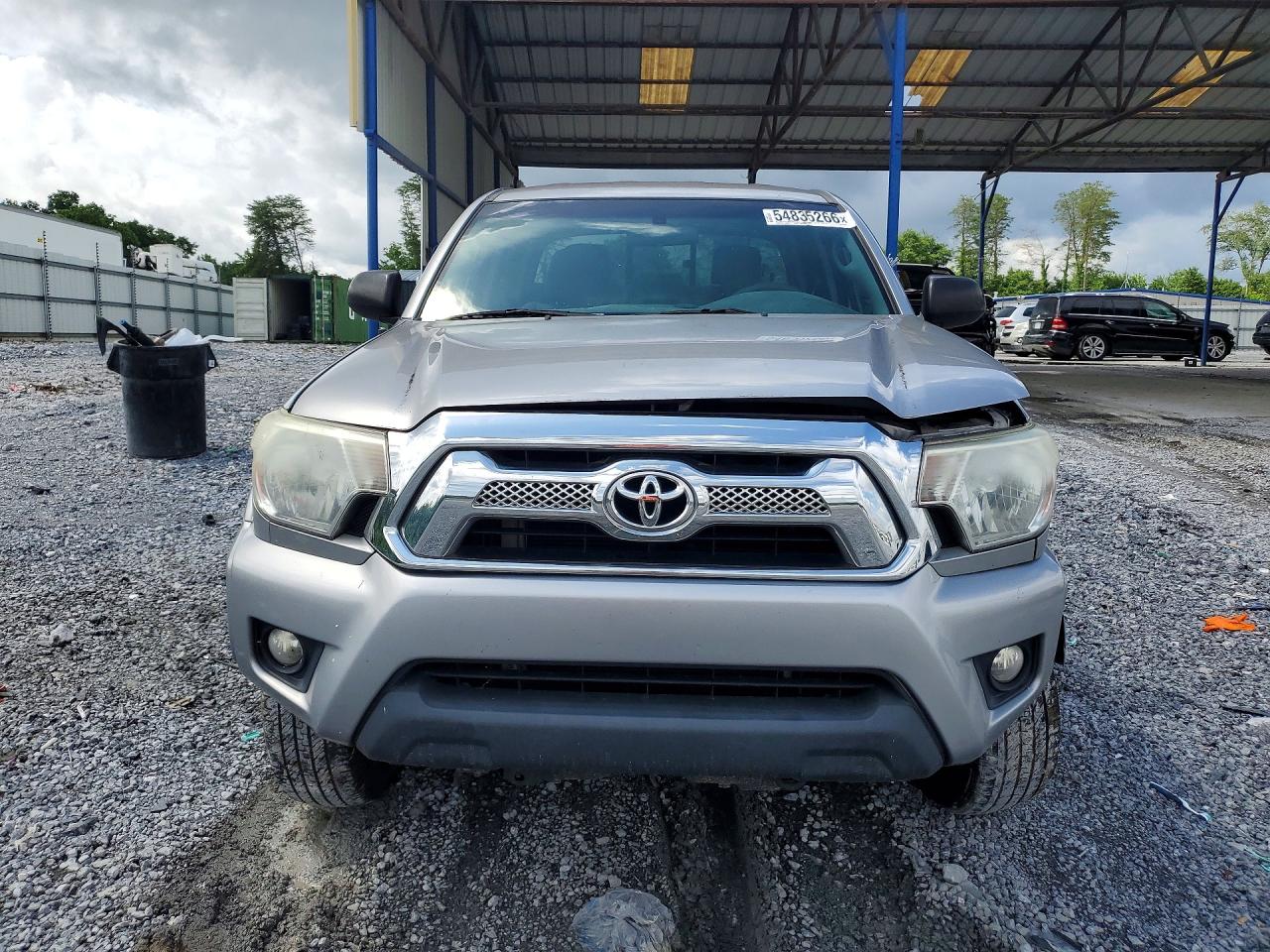 2014 Toyota Tacoma Double Cab Prerunner Silver vin: 5TFJU4GN2EX063018