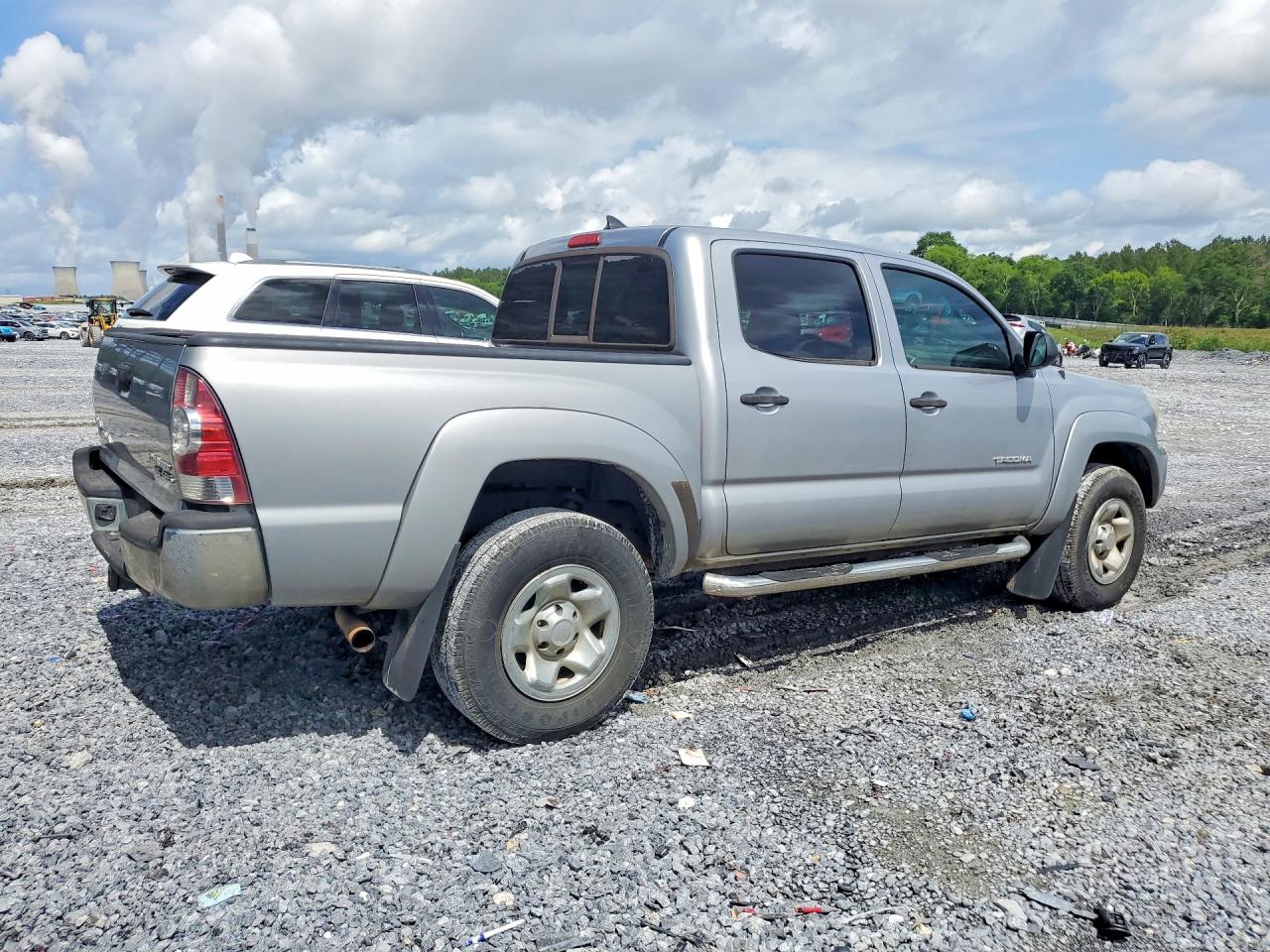 2014 Toyota Tacoma Double Cab Prerunner Silver vin: 5TFJU4GN2EX063018