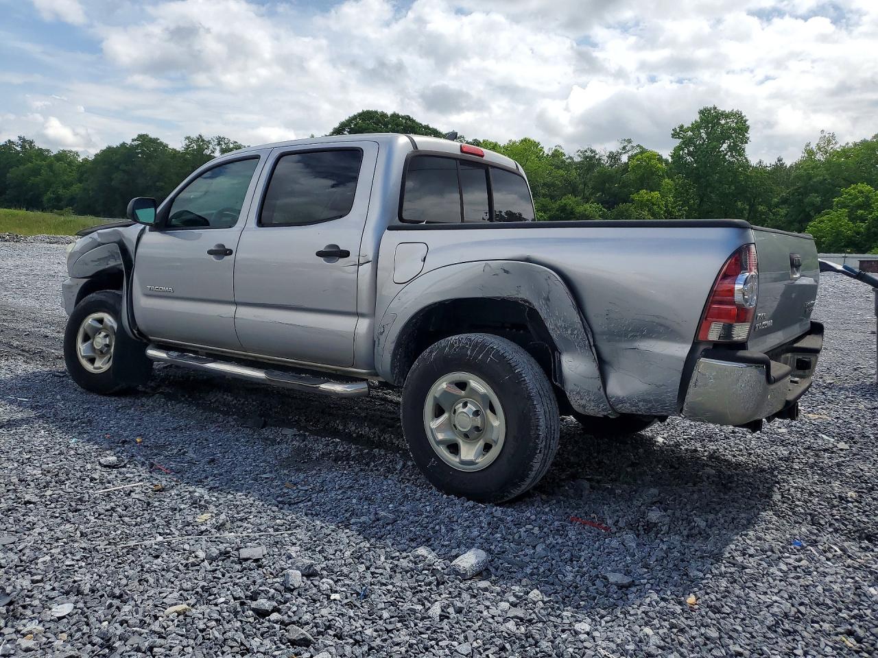2014 Toyota Tacoma Double Cab Prerunner Silver vin: 5TFJU4GN2EX063018