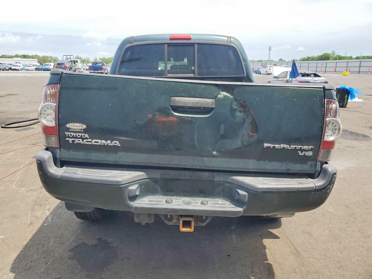 2013 Toyota Tacoma Double Cab Prerunner Green vin: 5TFJU4GN3DX034495
