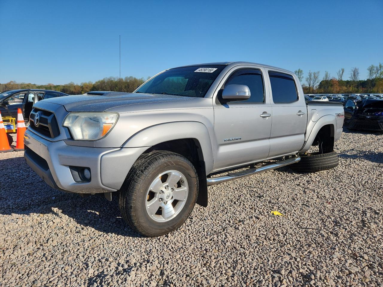 2014 Toyota Tacoma Prerunner V6 Silver vin: 5TFJU4GN3EX058345