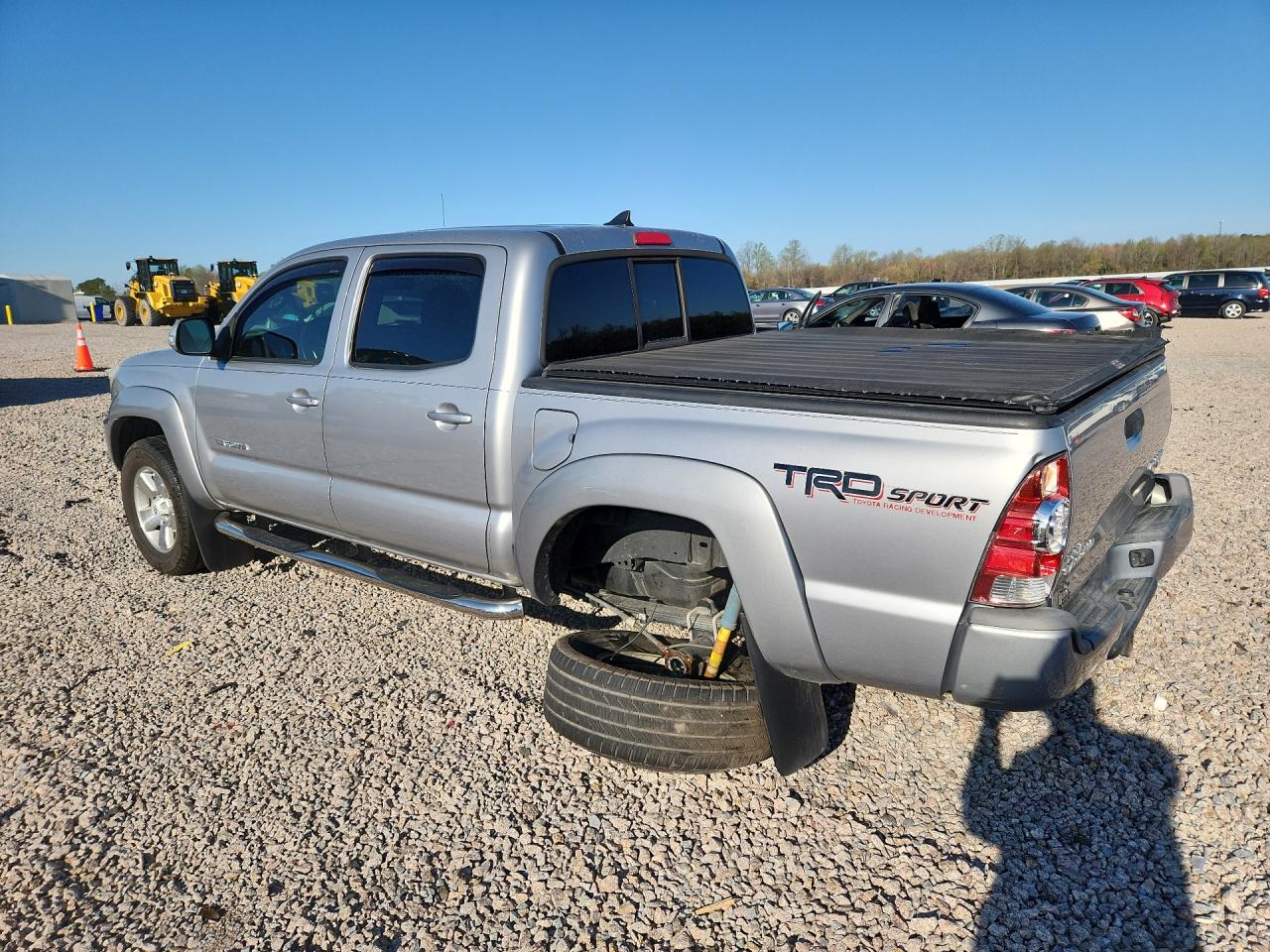 2014 Toyota Tacoma Prerunner V6 Silver vin: 5TFJU4GN3EX058345
